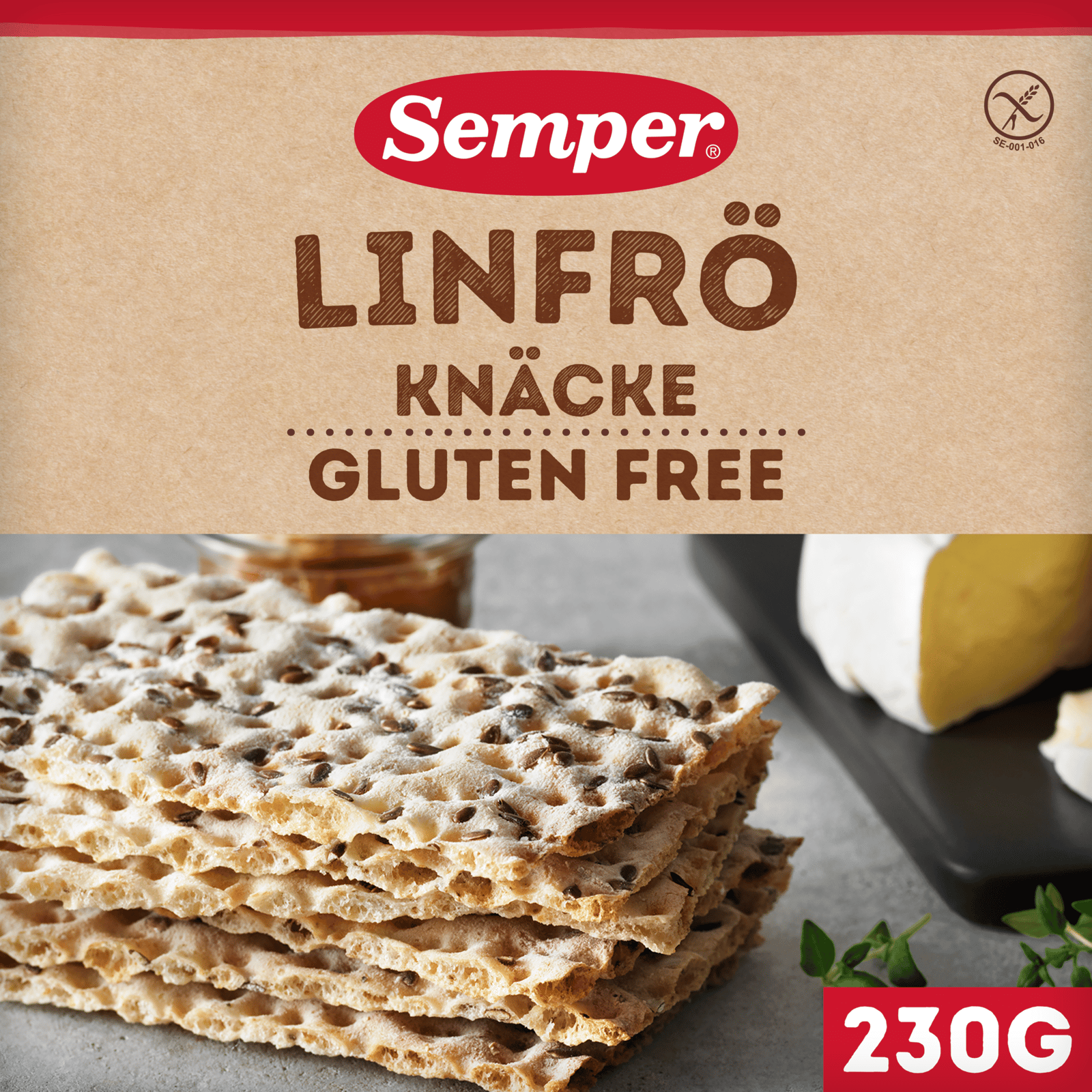 Semper Glutenfritt Linfröknäcke 230 g