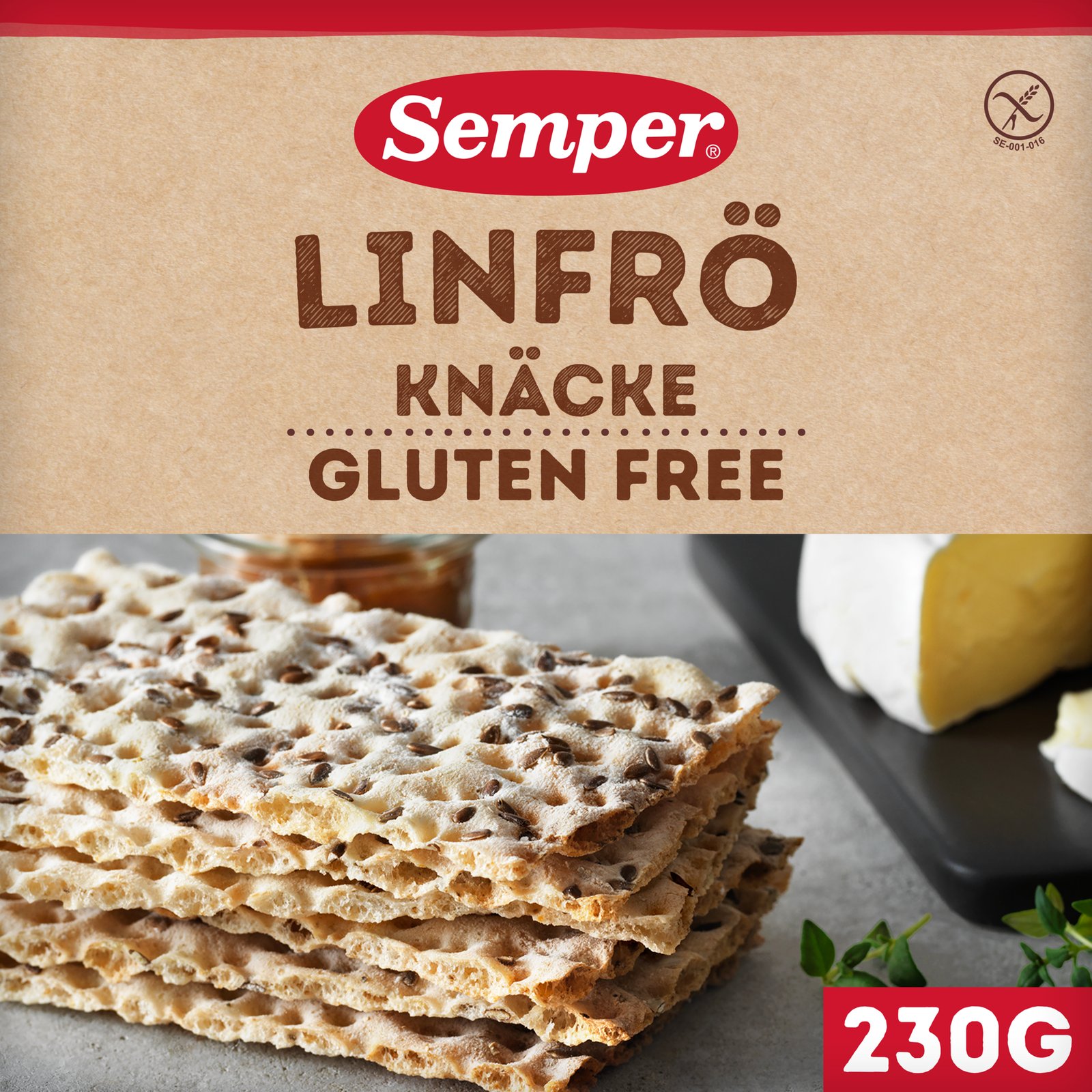 Semper Glutenfritt Linfröknäcke 230 g