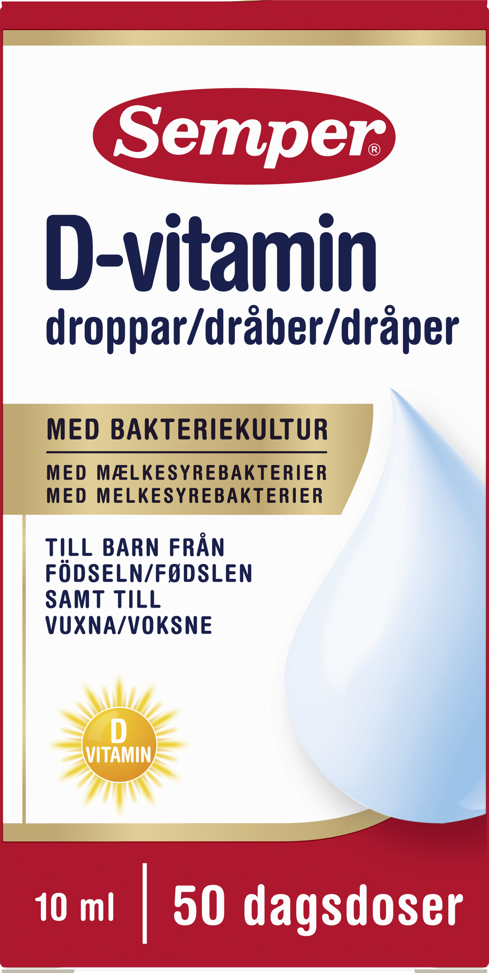 Semper D-vitamin droppar 10 ml