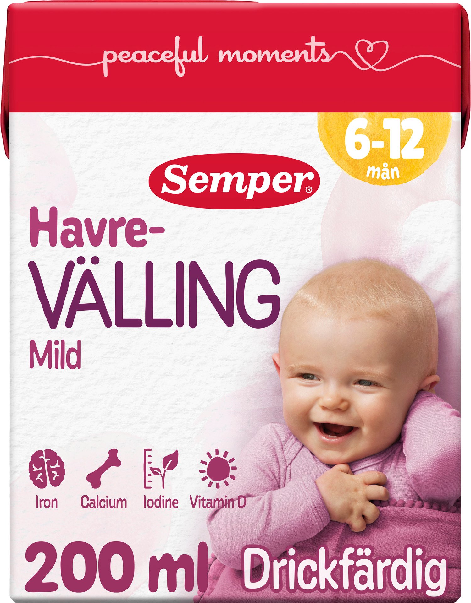 Semper Drickfärdig Havrevälling Mild 200 ml