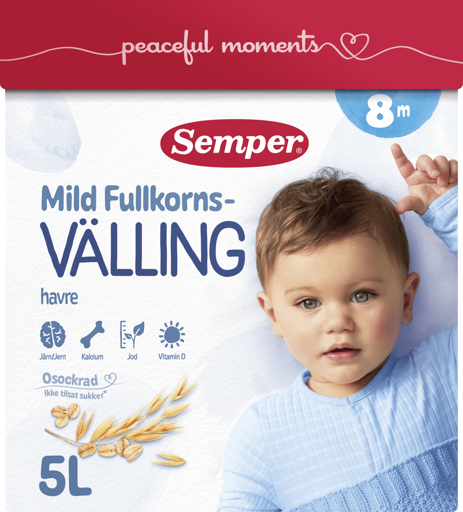 Semper Fullkornsvälling mild 8 mån 5 liter
