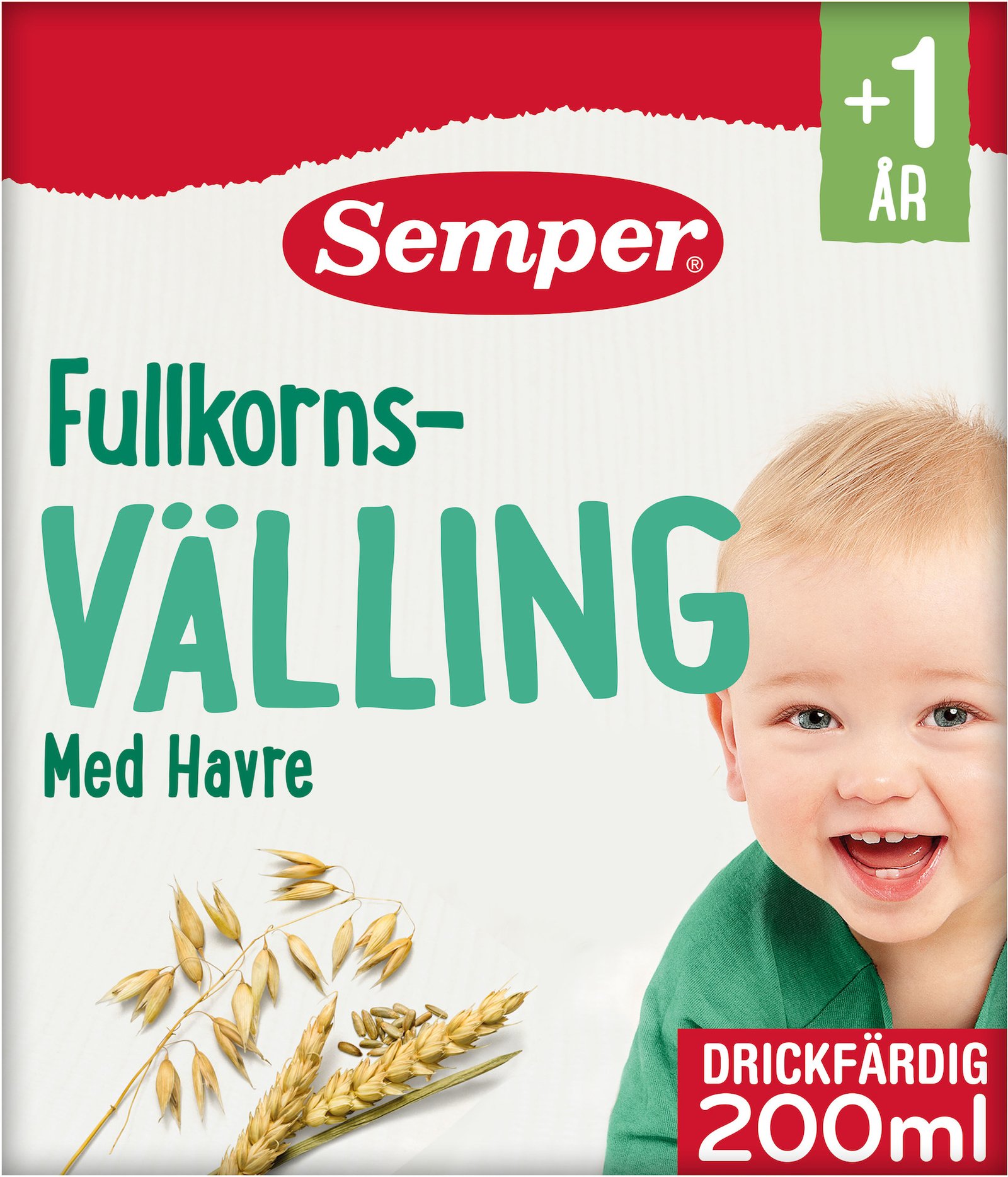 Semper Fullkornsvälling 1 år drickfärdig 200 ml