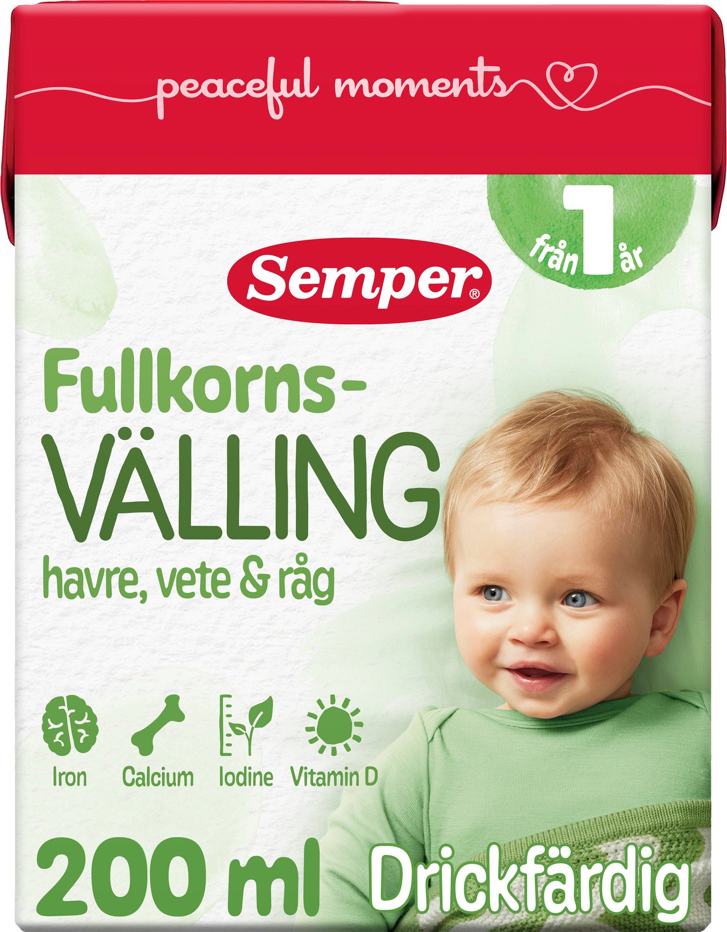 Semper Fullkornsvälling 1 år drickfärdig 200 ml