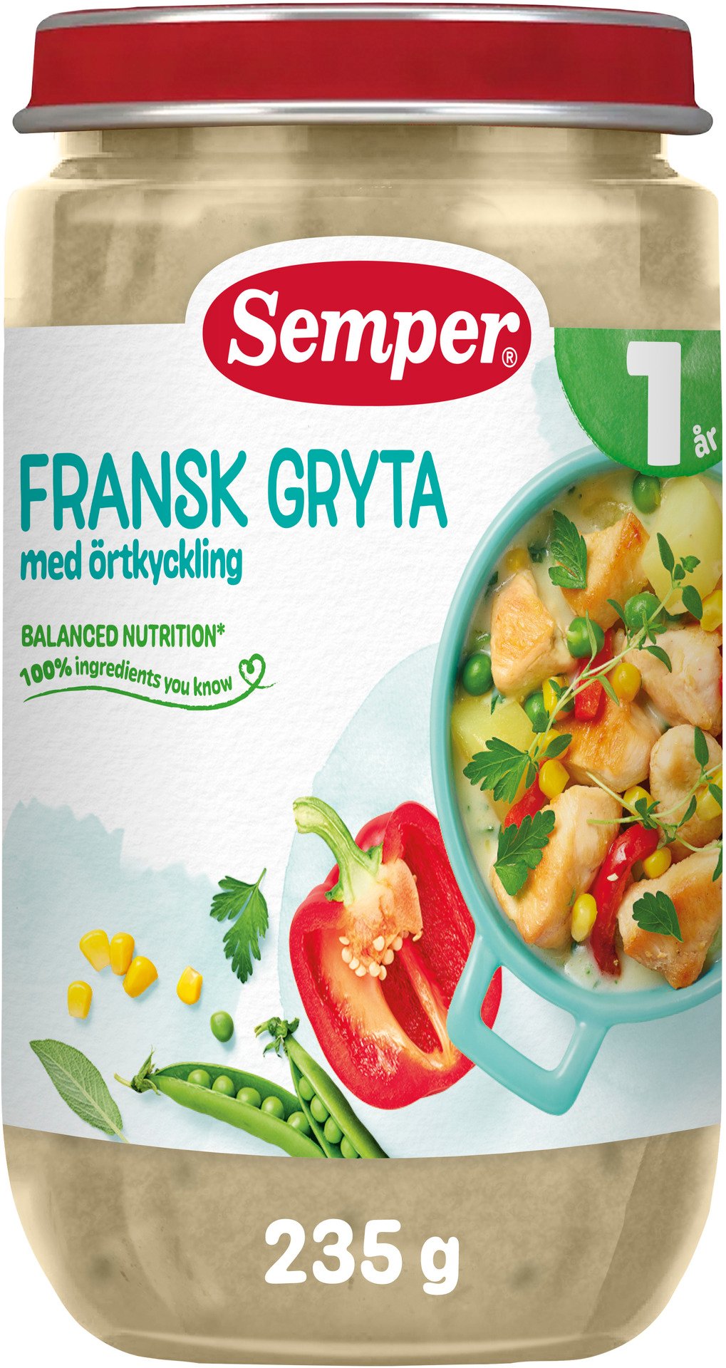 Semper Fransk Gryta med kyckling och örter från 1 år