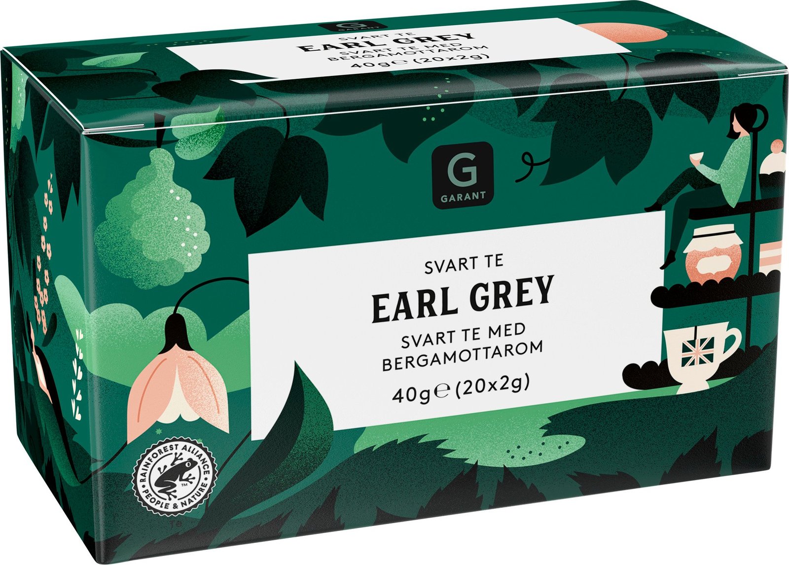 Garant Svart Te Earl Grey 40 g