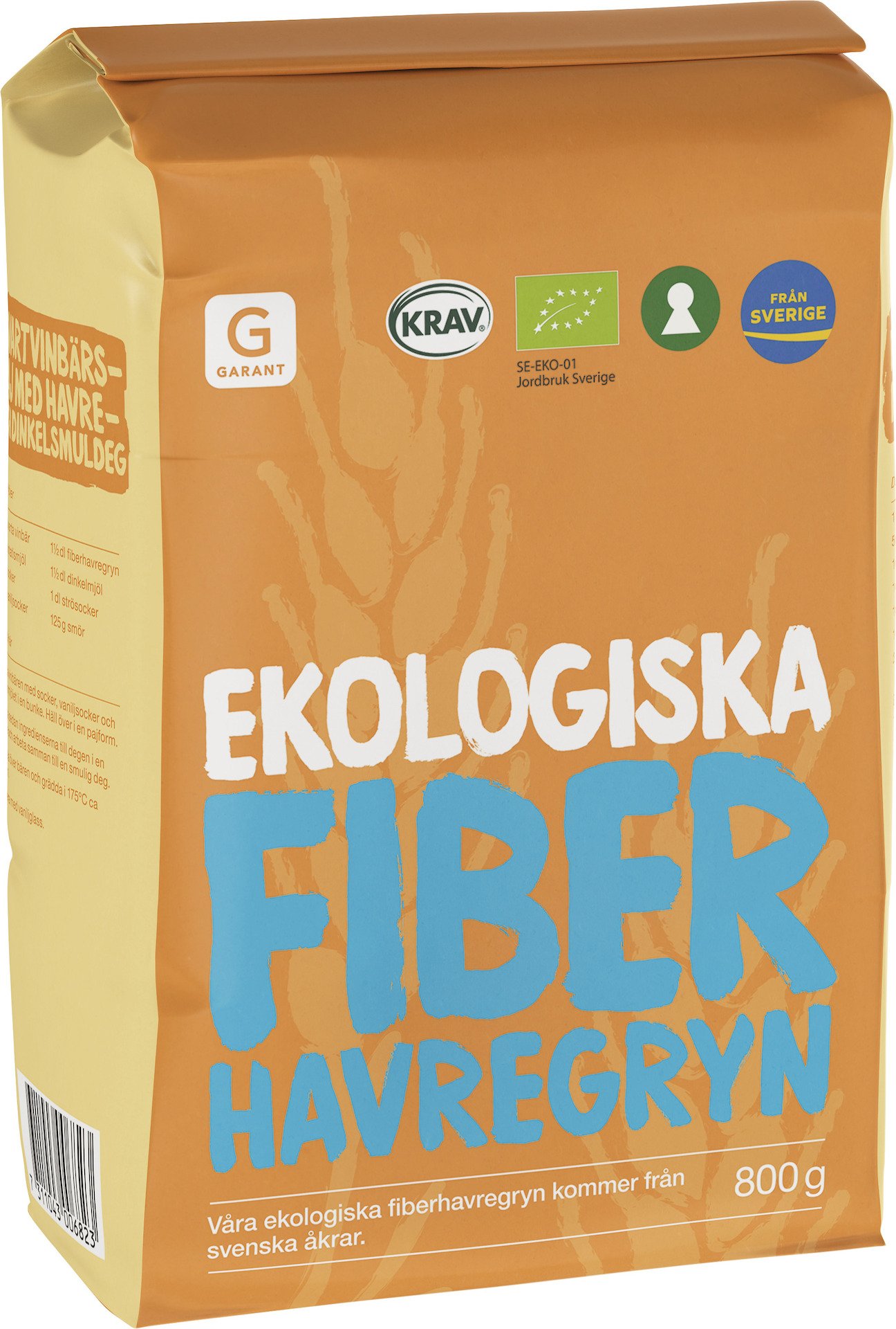 Garant Ekologiska Fiberhavregryn 800g