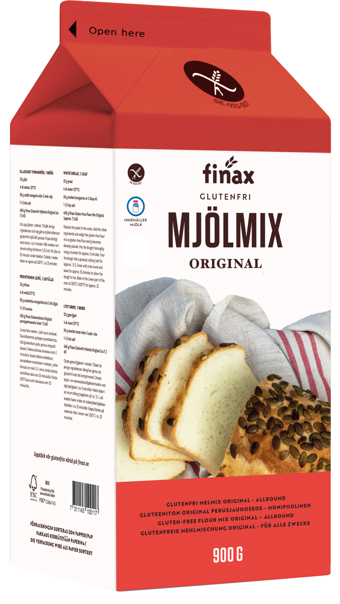 Finax Glutenfri mjölmix 900 g
