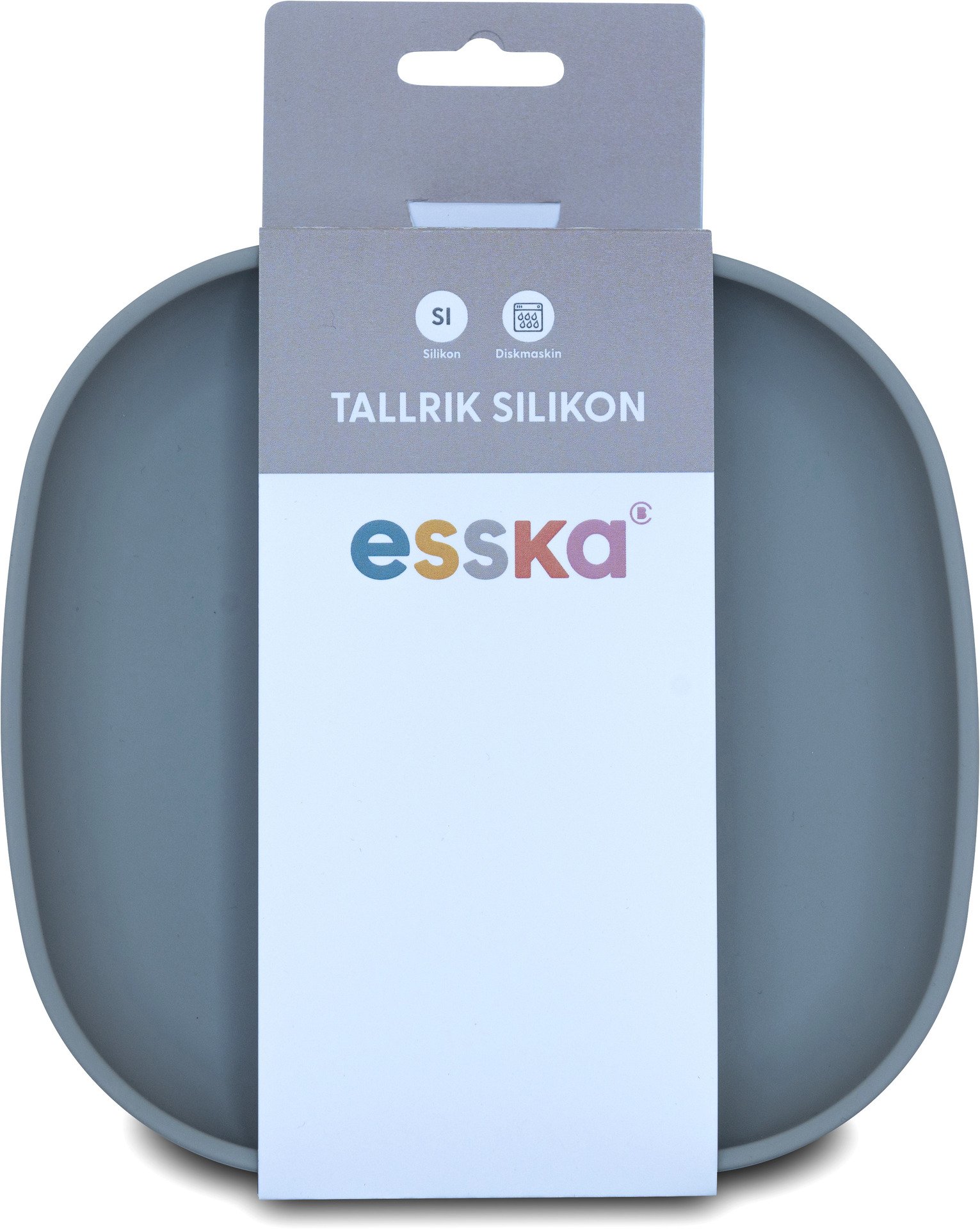 esska Tallrik Silikon Grå 1 st