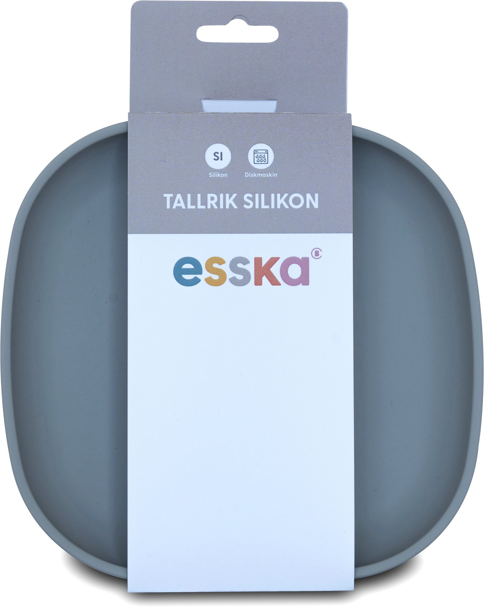 esska Tallrik Silikon Grå 1 st