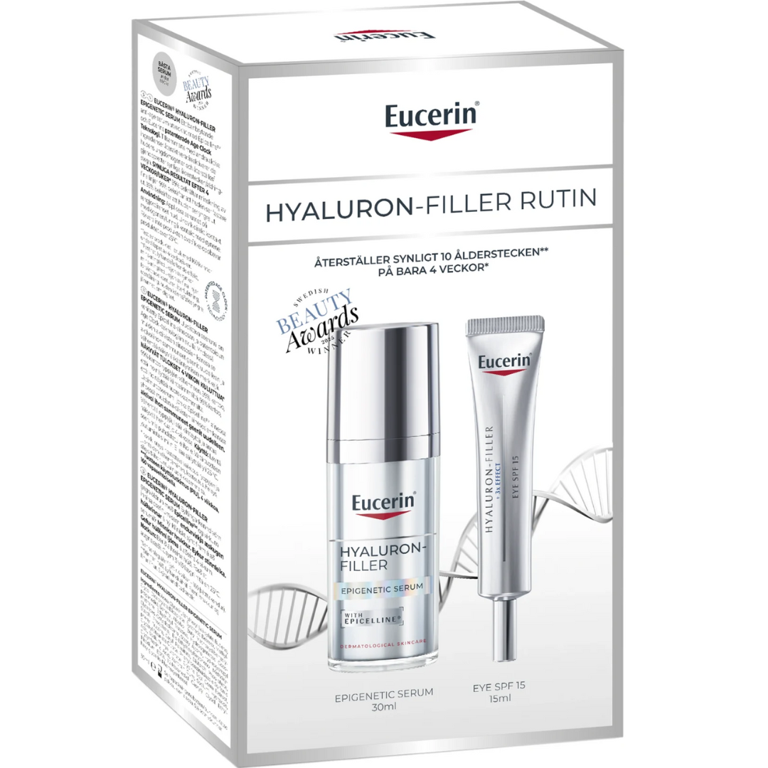 Eucerin Hyaluron-Filler Epigenetic Serum + Eye Creme Gift Set 45 ml