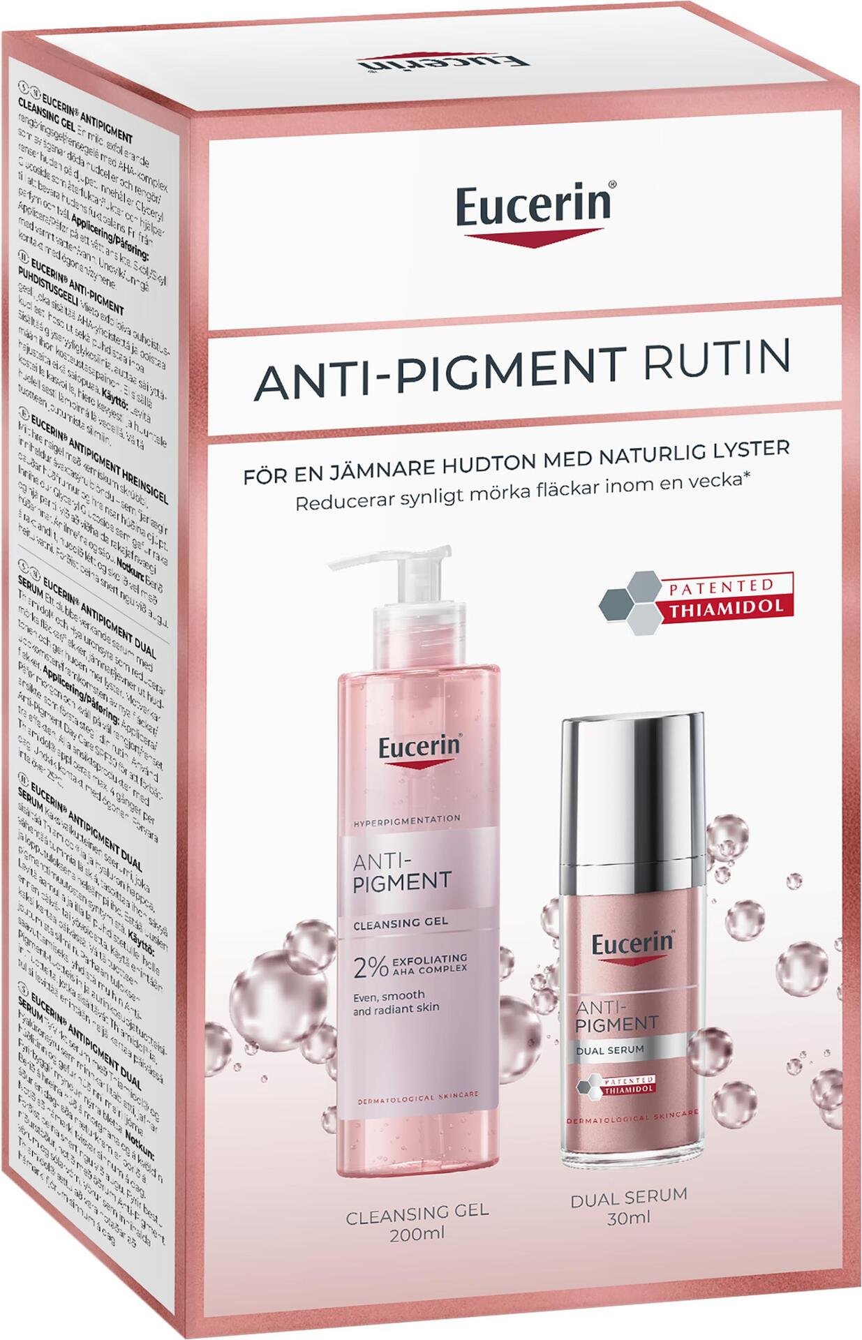 Eucerin Anti-Pigment Cleansing Gel + Dual Serum Gift Set 230 ml