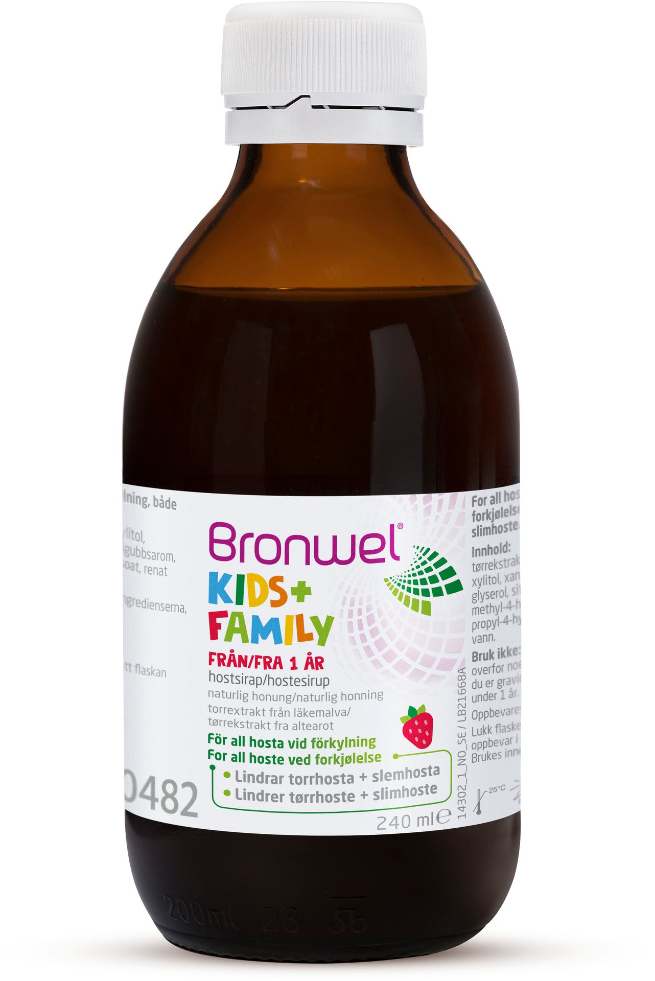 Bronwel Kids+Family Hostsirap För Familjen Vid Förkylning 240 ml