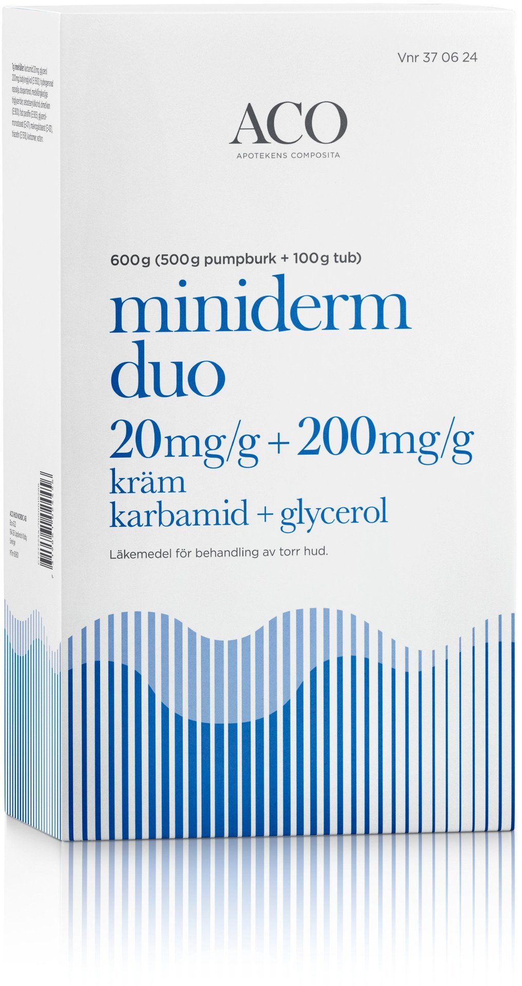 Miniderm Duo Mjukgörande kräm för torr hud 2% Karbamid 20% Glycerol 600g