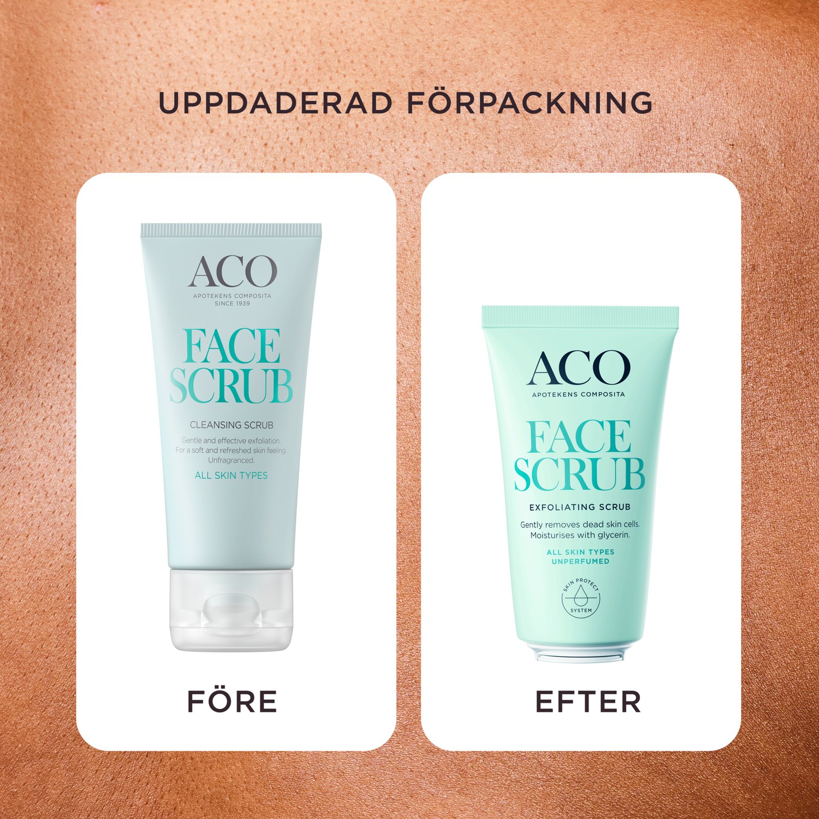 ACO Face Exfoliating Gentle Scrub Mild Ansiktsskrubb 50 ml