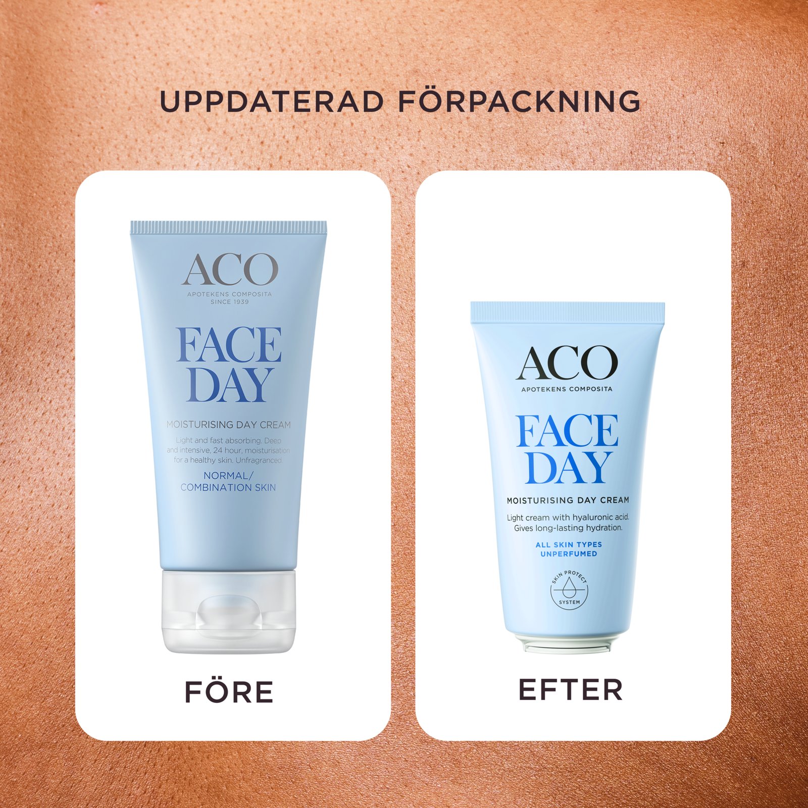 ACO Face Moisturising Day Cream Oparfymerad Dagkräm 50 ml