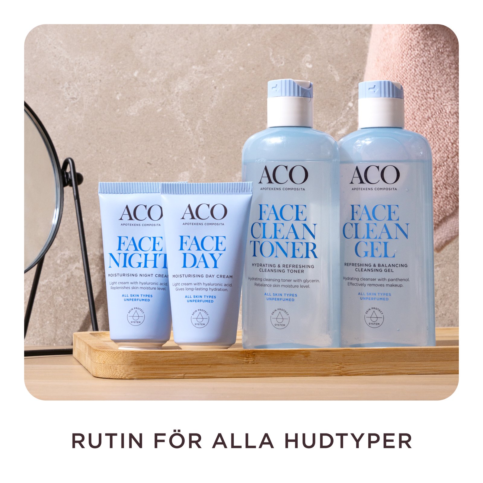 ACO Face Moisturising Day Cream Oparfymerad Dagkräm 50 ml