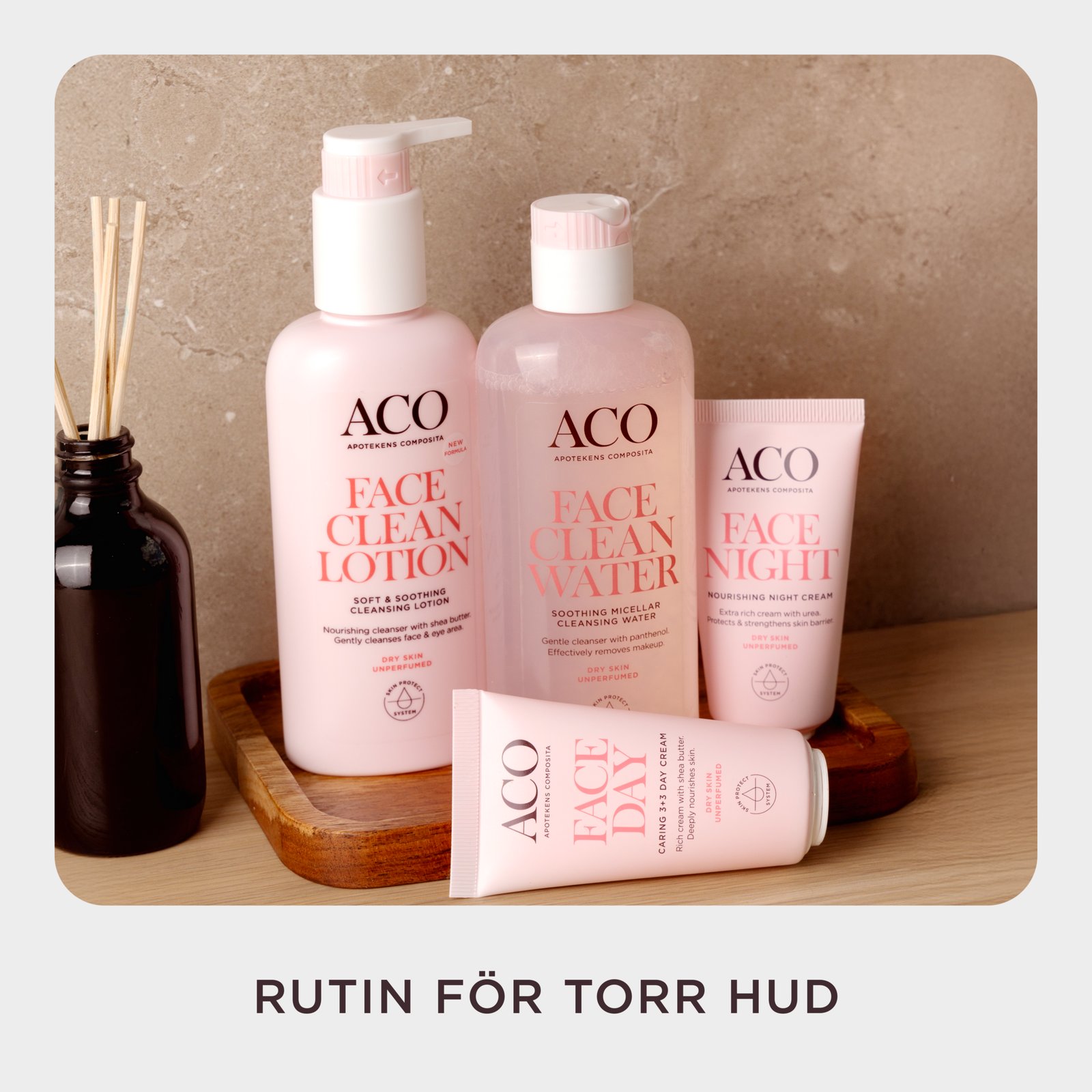 ACO Face Caring 3+3 Day Cream Oparfymerad Dagkräm 50 ml