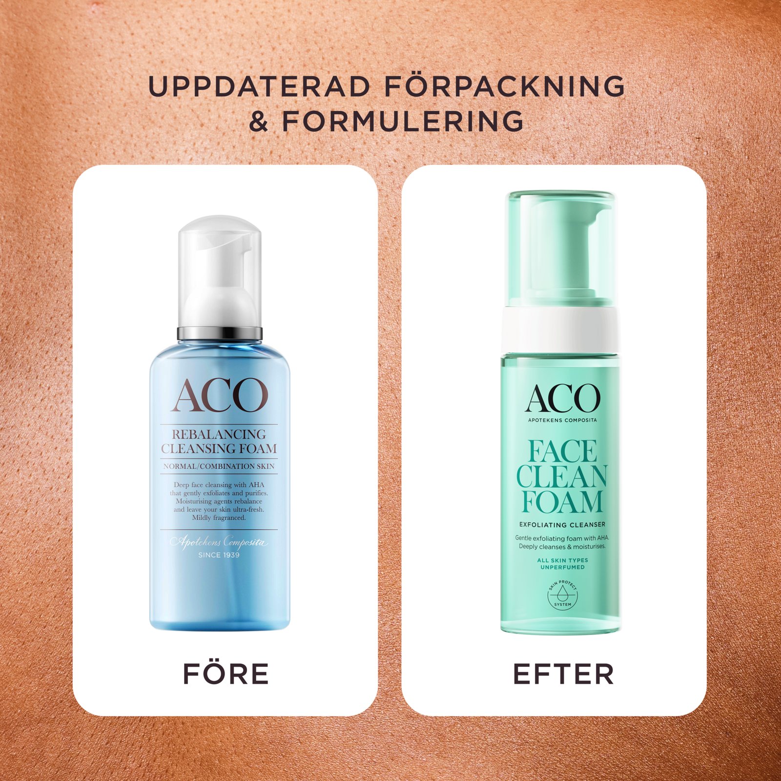 ACO Face Exfoliating Cleansing Foam med AHA Rengöringsmousse 150 ml