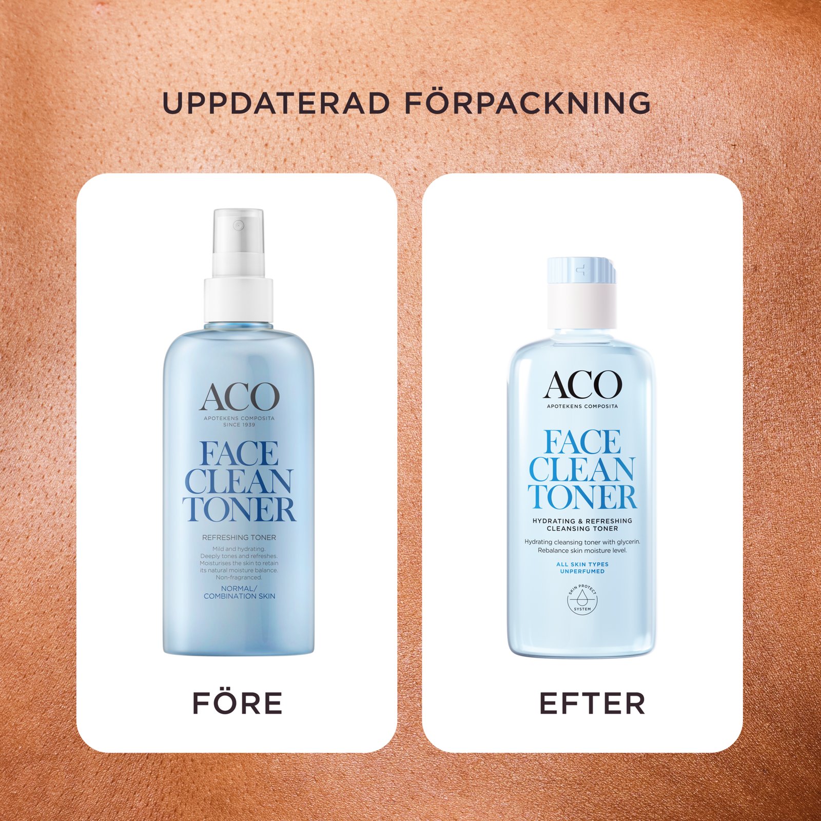 ACO Face Hydrating & Refreshing Toner Oparfymerad 200 ml