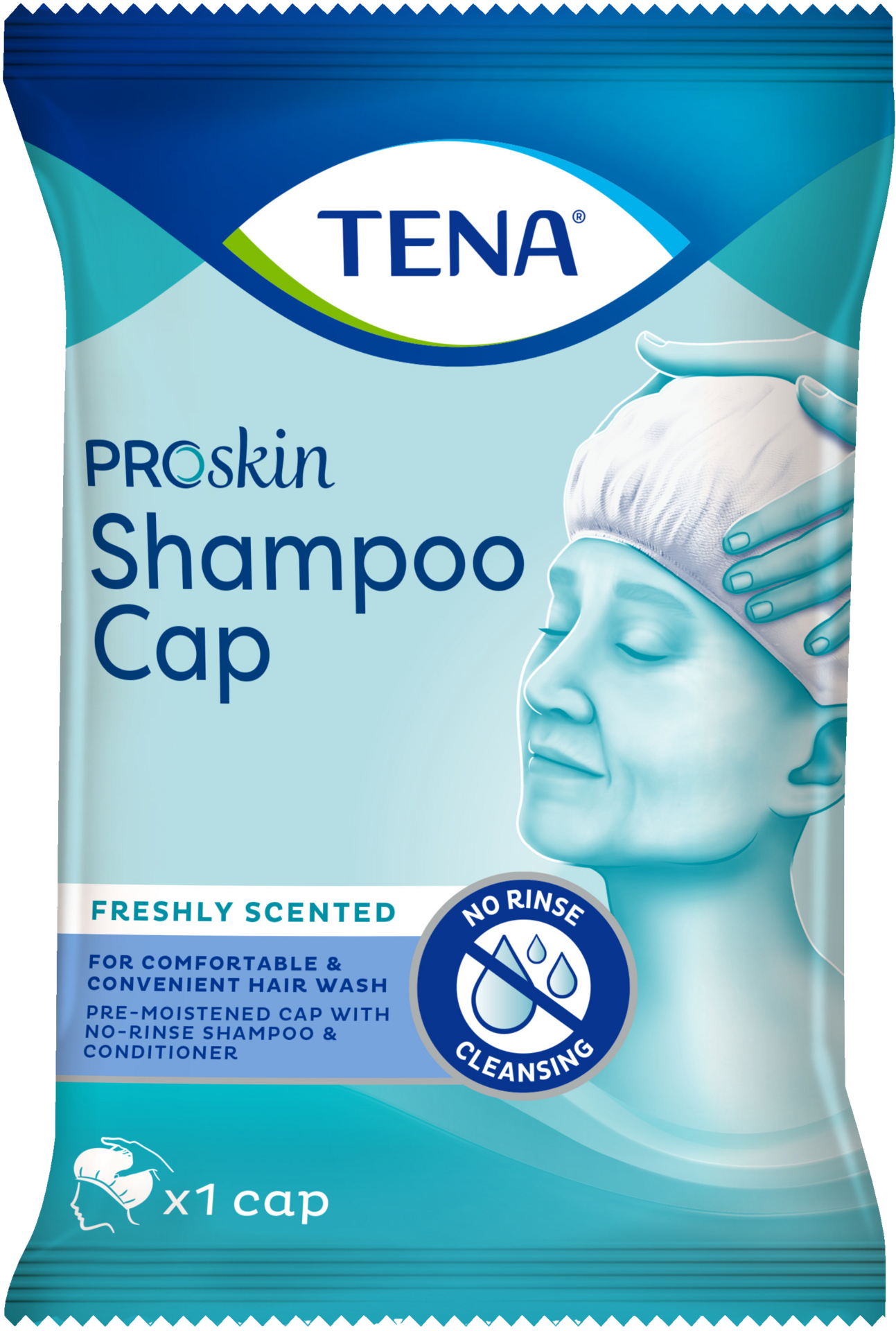 TENA ProSkin Shampomössa