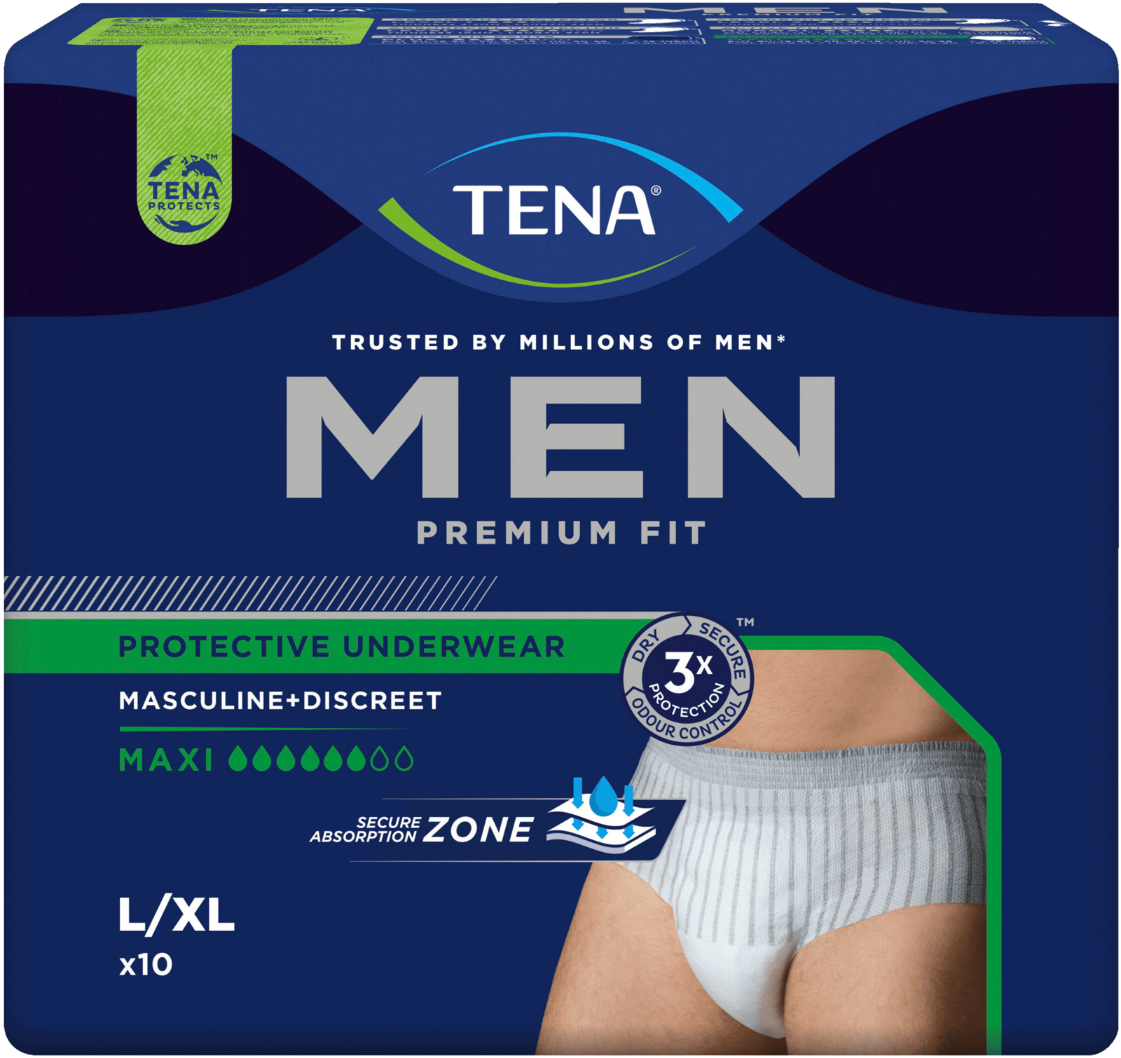 TENA Men Premium Fit Maxi L 10 st