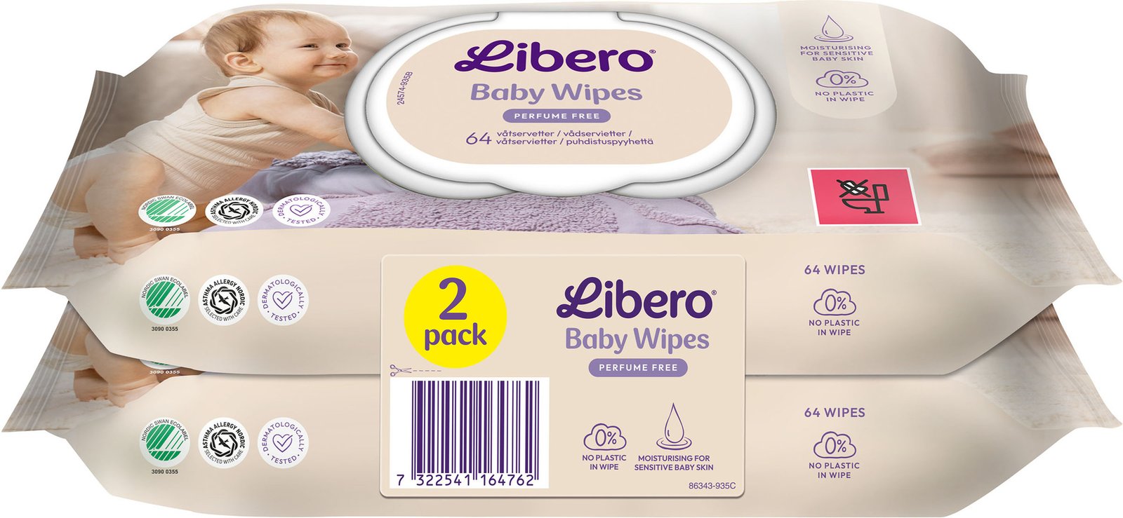 Libero Våtservetter 2-pack