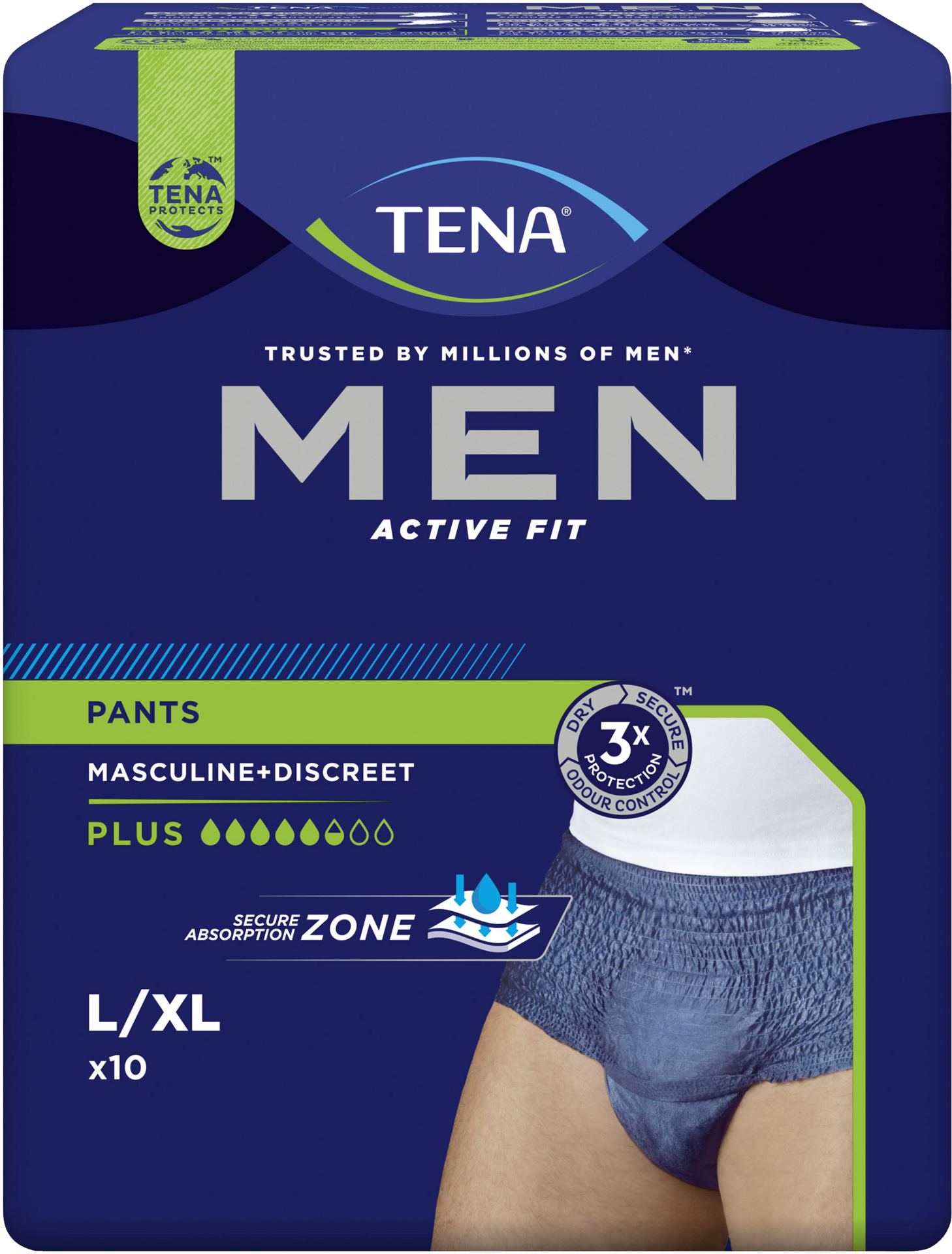 TENA Men Pants Plus L 10 st