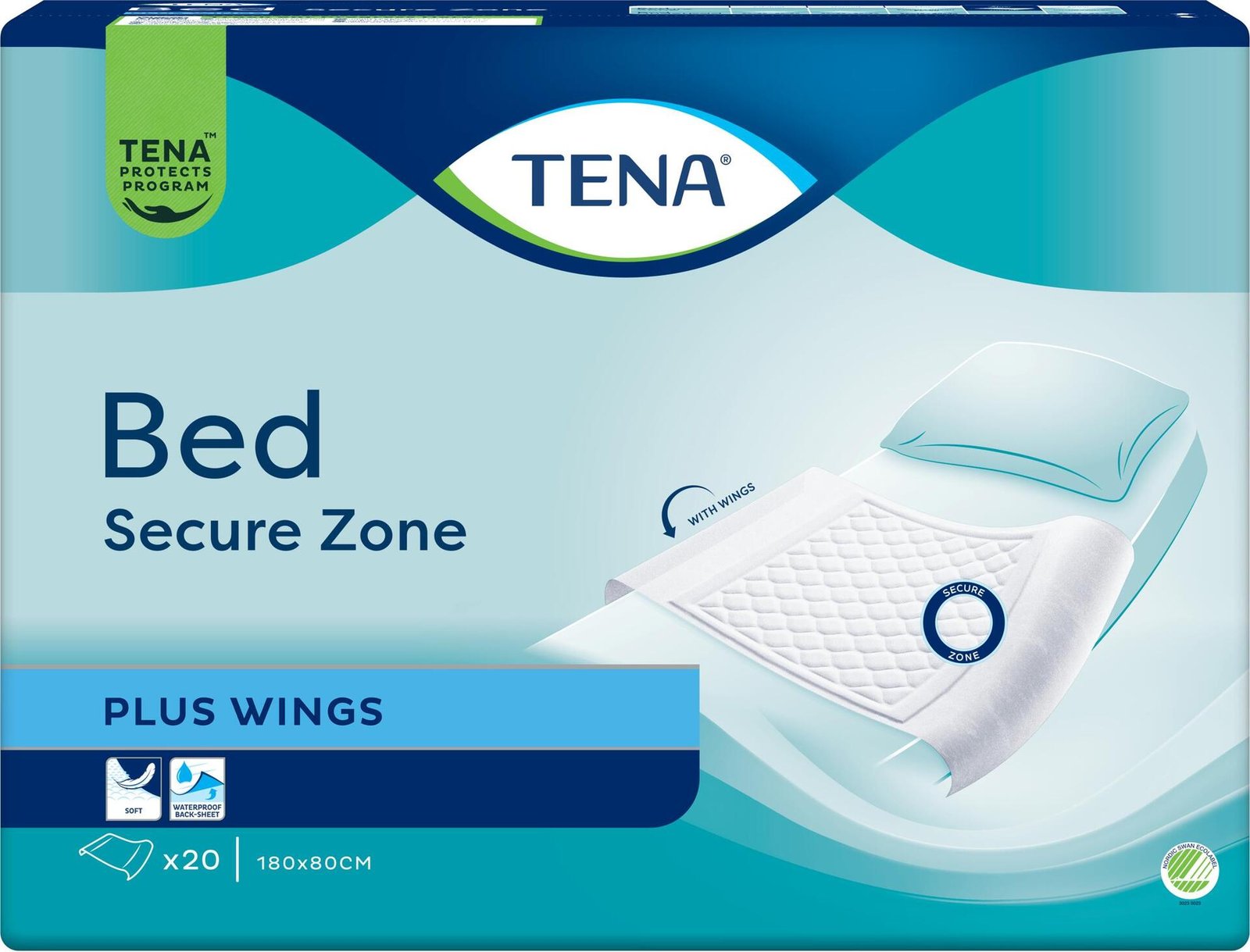 Tena Bed Plus Wings 180 x 80 cm