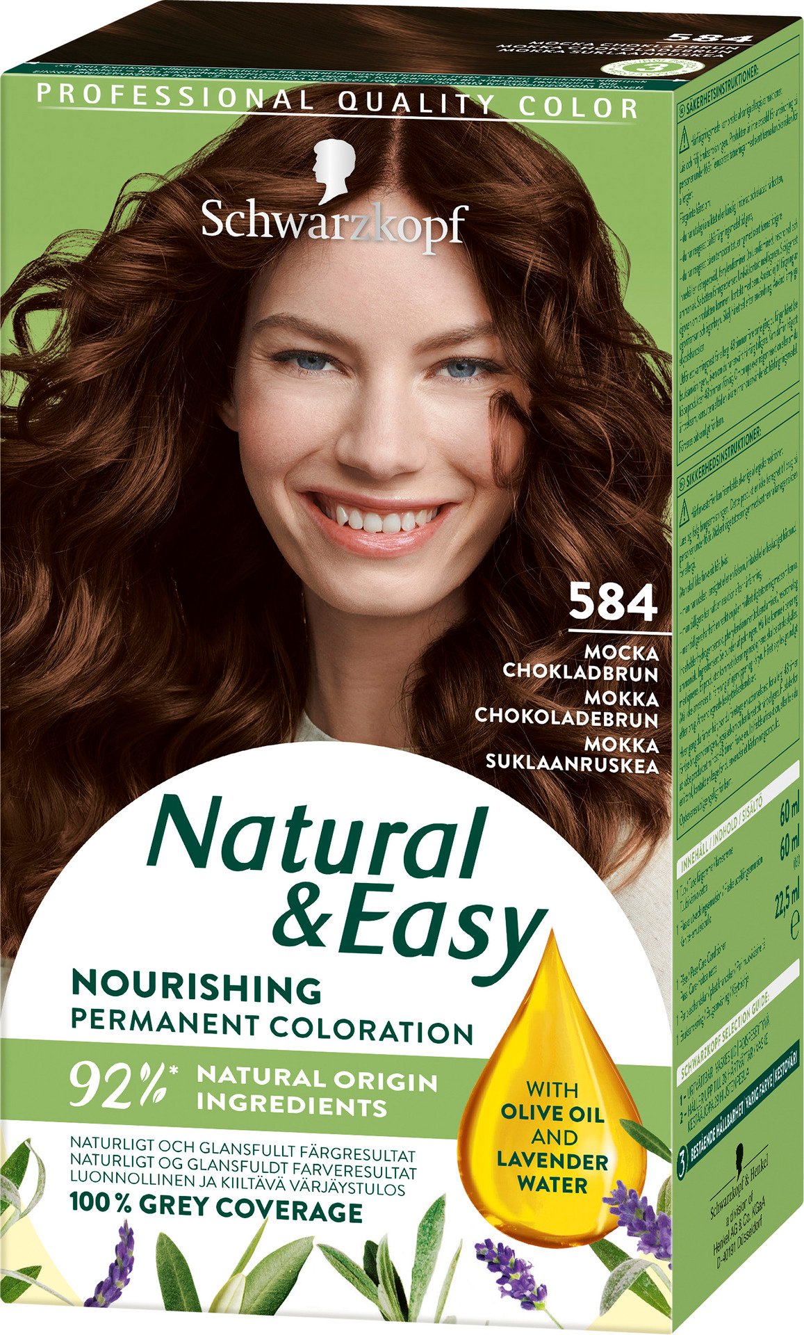 Schwarzkopf Natural & Easy 584 Mocka Chokladbrun 1 st