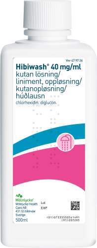 Hibiwash Kutan lösning 40 mg/ml Flaska 500 ml