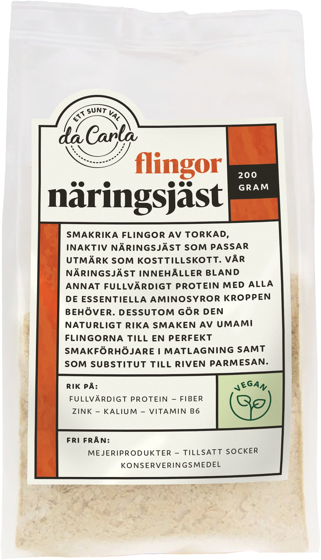 Da Carla Bjäst Flingor 200  g