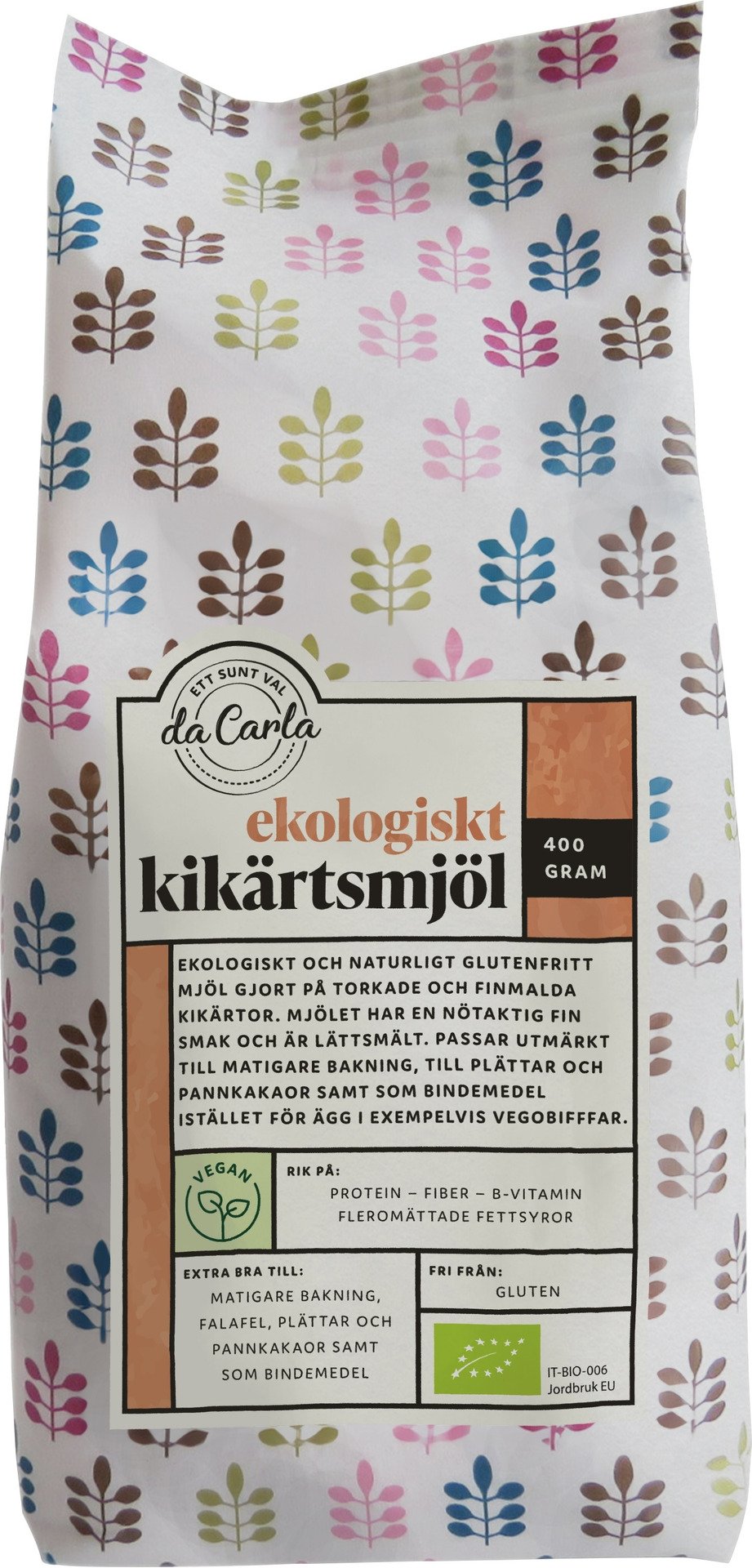 da Carla Ekologiskt Kikärtsmjöl 400g