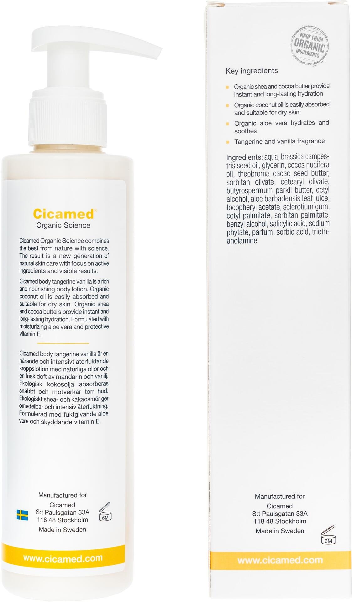 Cicamed Body Tangerine Vanilla 210 ml