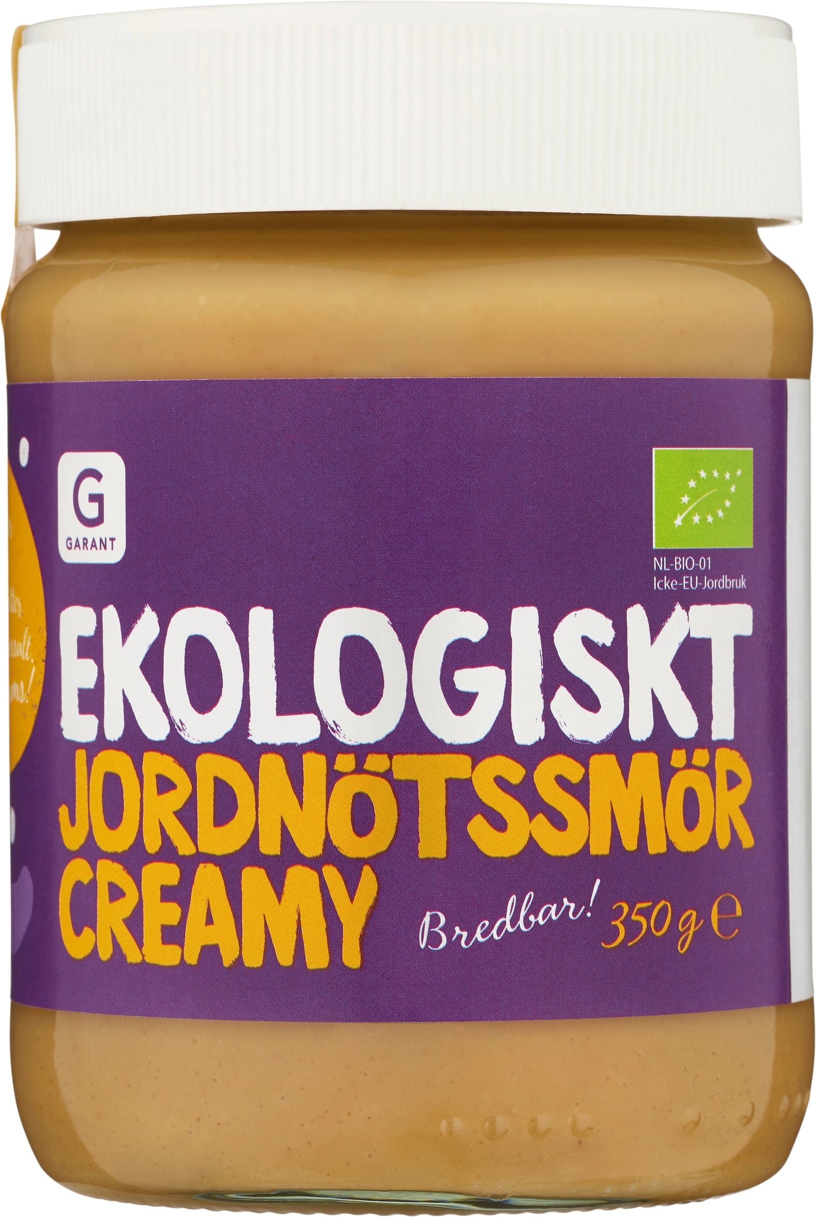 Garant Ekologiskt Jordnötssmör Creamy 350g