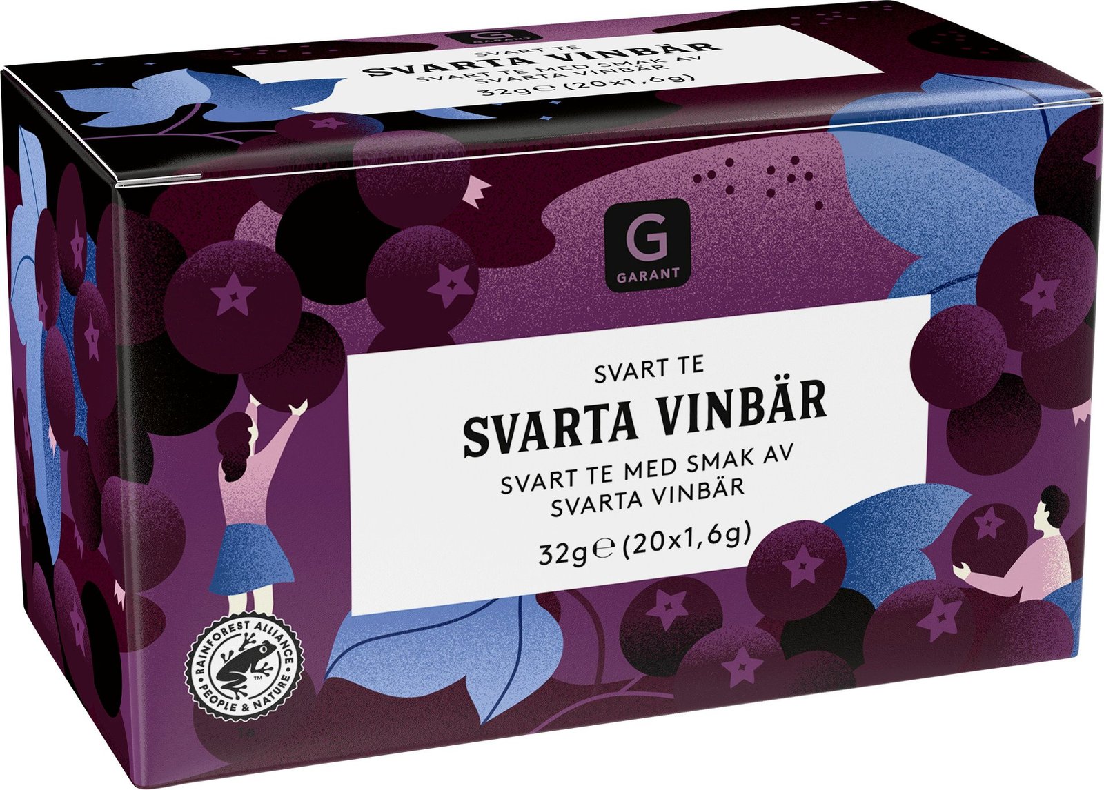 Garant Svart Te Svarta Vinbär 32 g