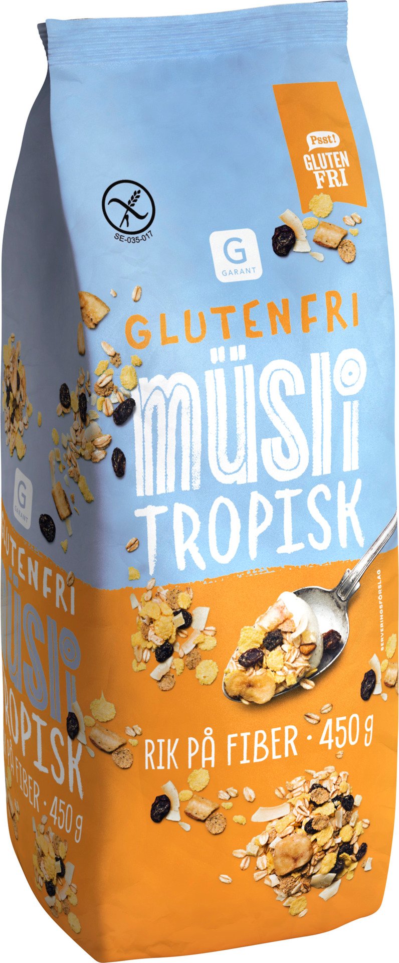 Garant Glutenfri Müsli Tropisk 450 g