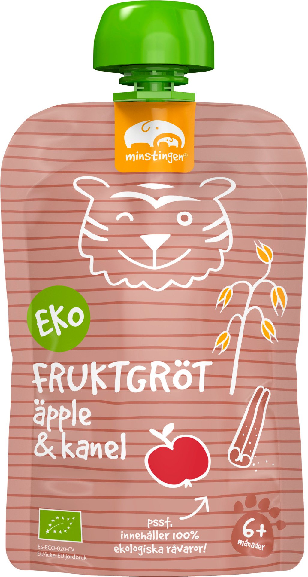 Minstingen Fruktgröt Äpple & Kanel 120 g