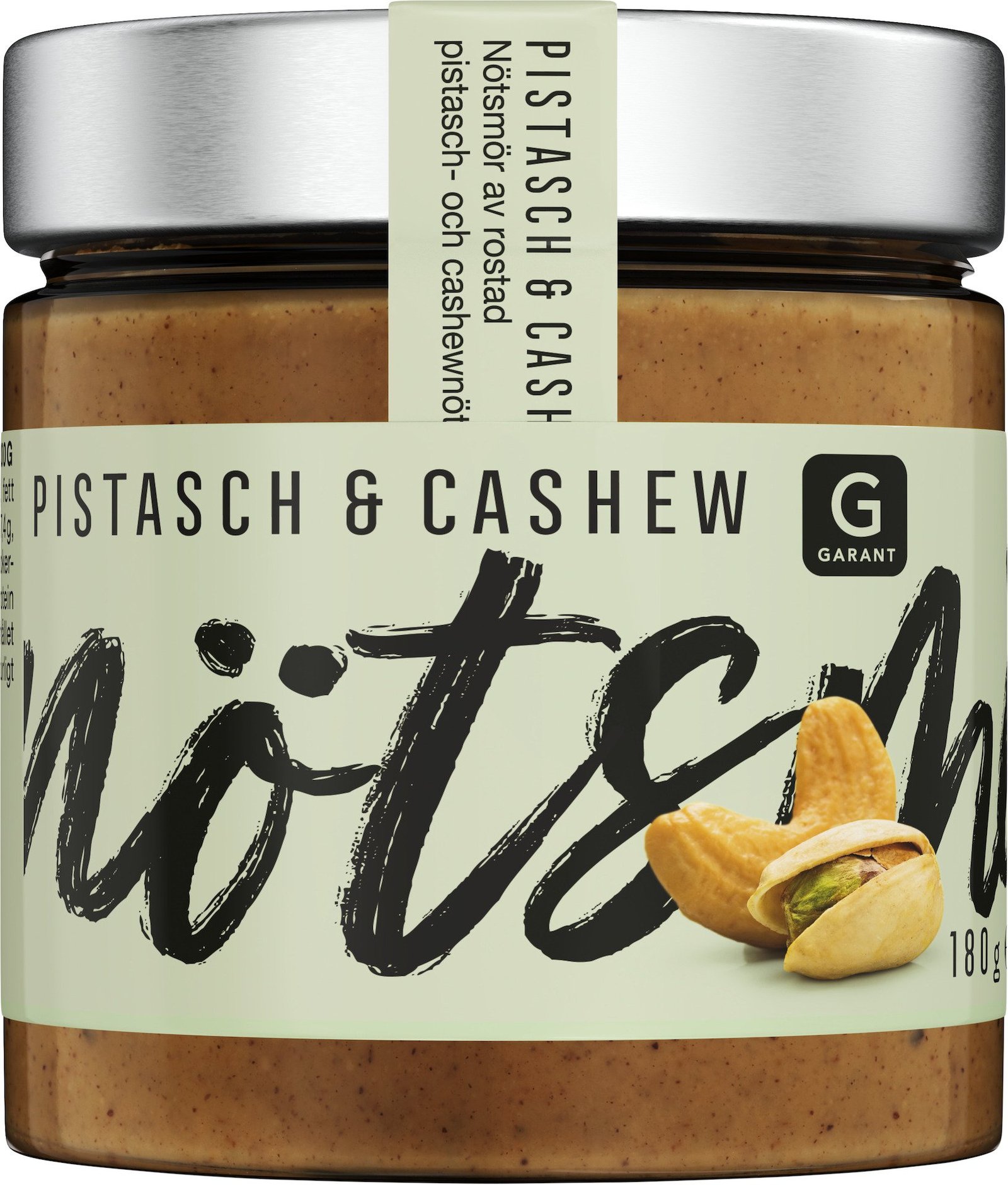 Garant Nötsmör Pistasch & Cashew 180 g