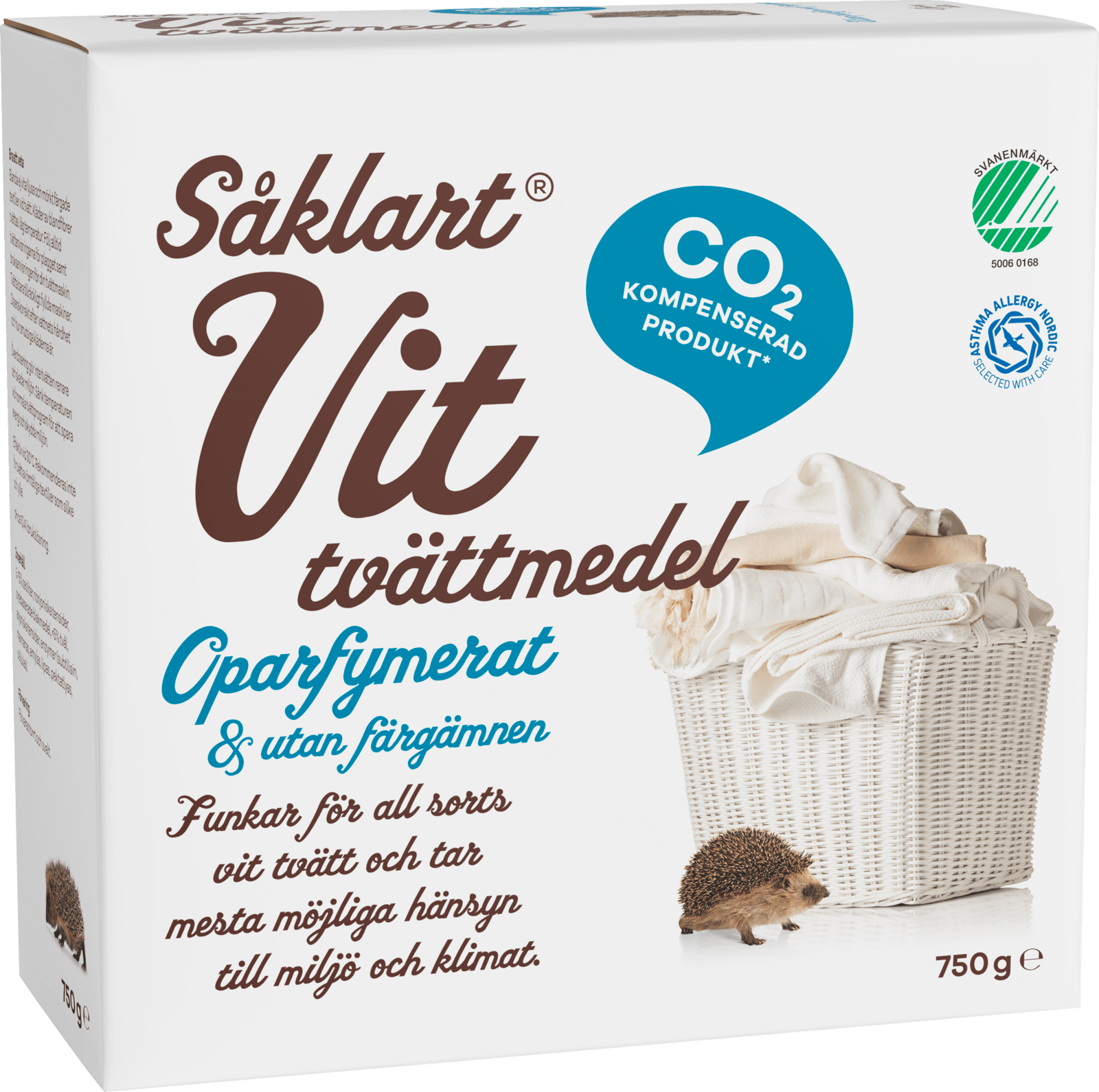 Såklart Tvättmedel Vit 750g