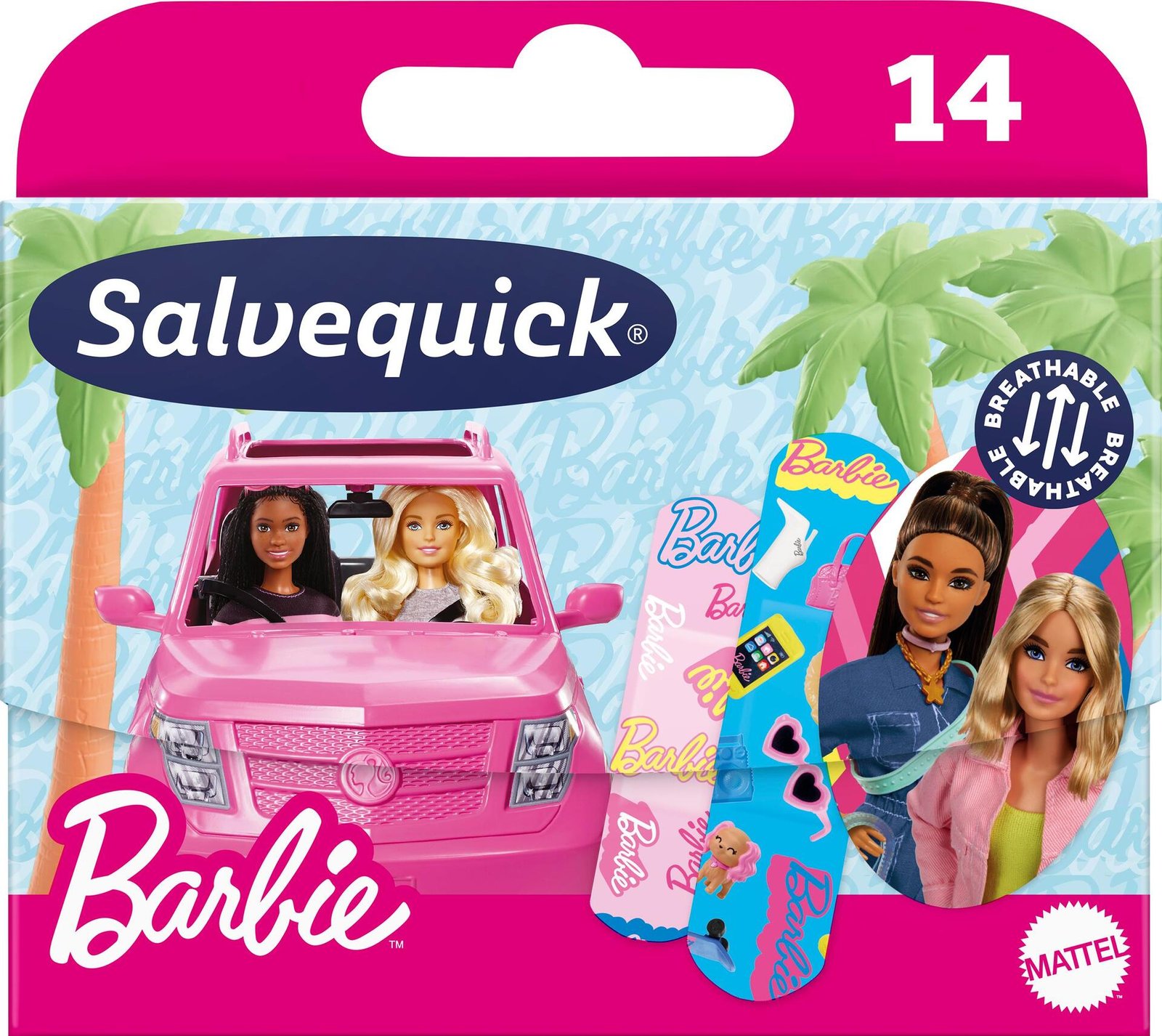 Salvequick Barbie Plåster 14 st