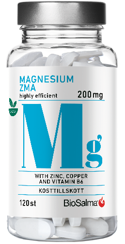 BioSalma Magnesium ZMA 120 tabletter