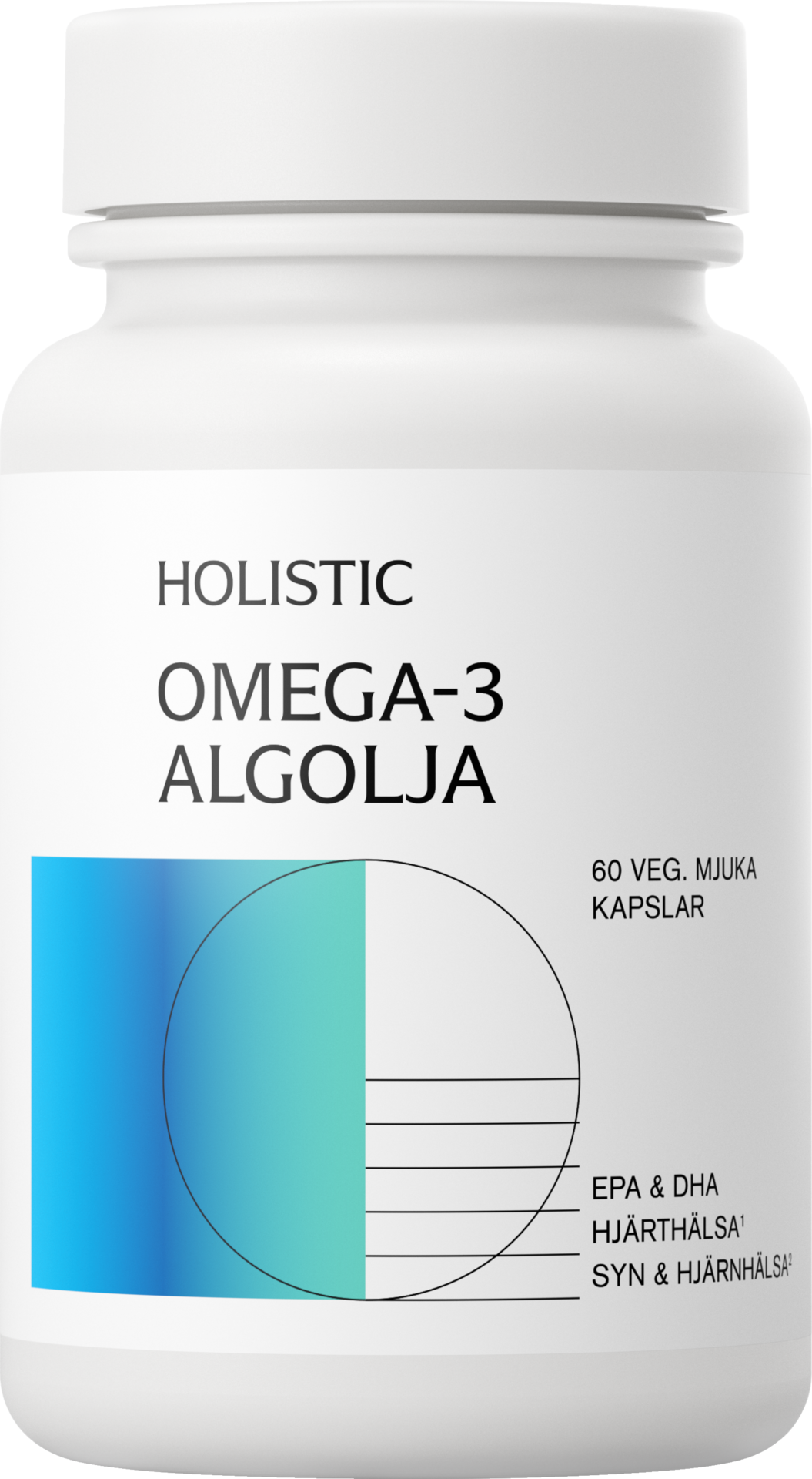 Holistic Omega-3 Vegan Algolja 60 vegetabiliska mjuka kapslar