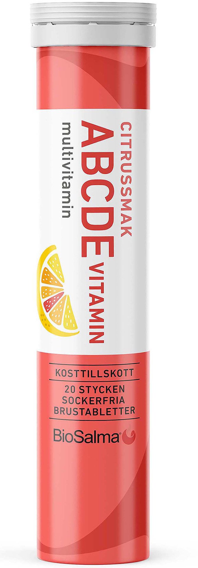 BioSalma ABCDE Vitamin Citrus 20 brustabletter