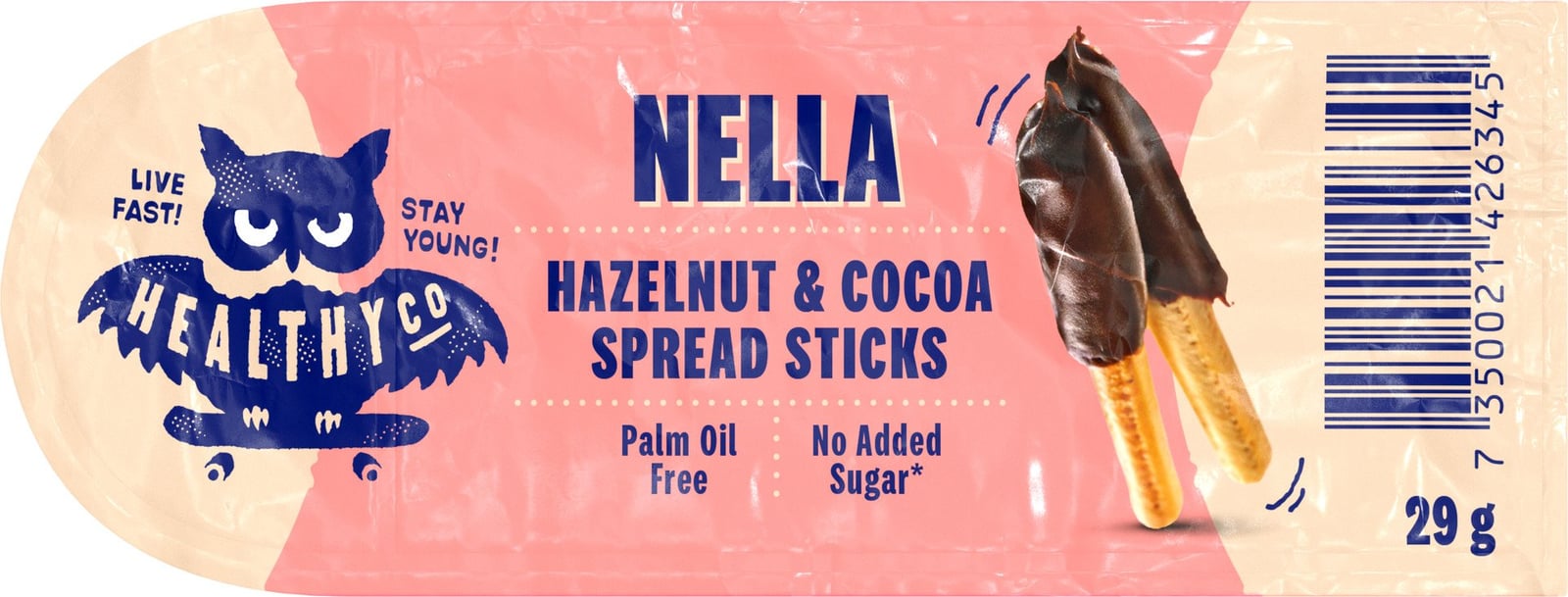 Healthyco Nella Hazelnut Sticks 29 g