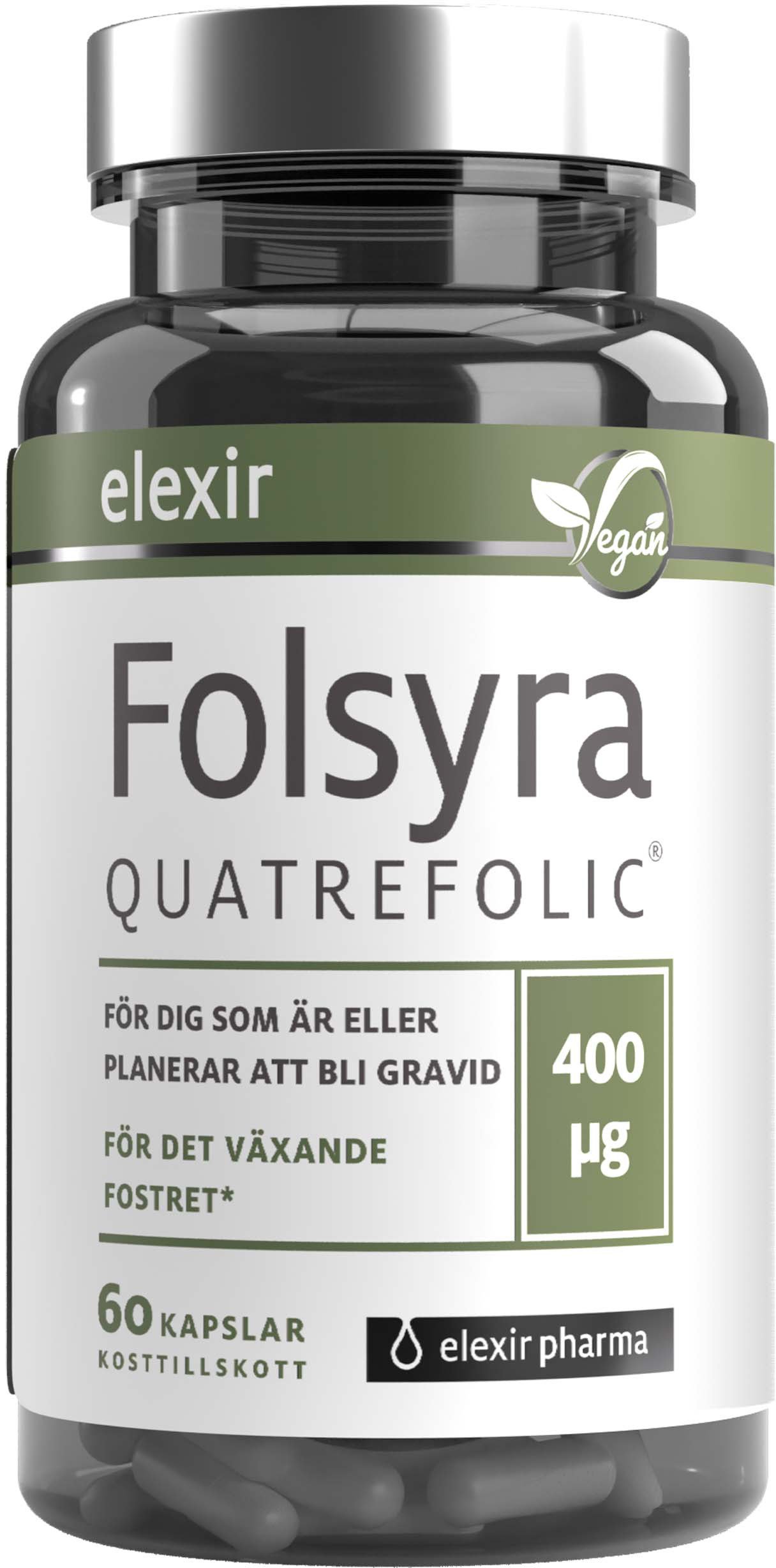 Elexir Pharma Folsyra 60 kapslar