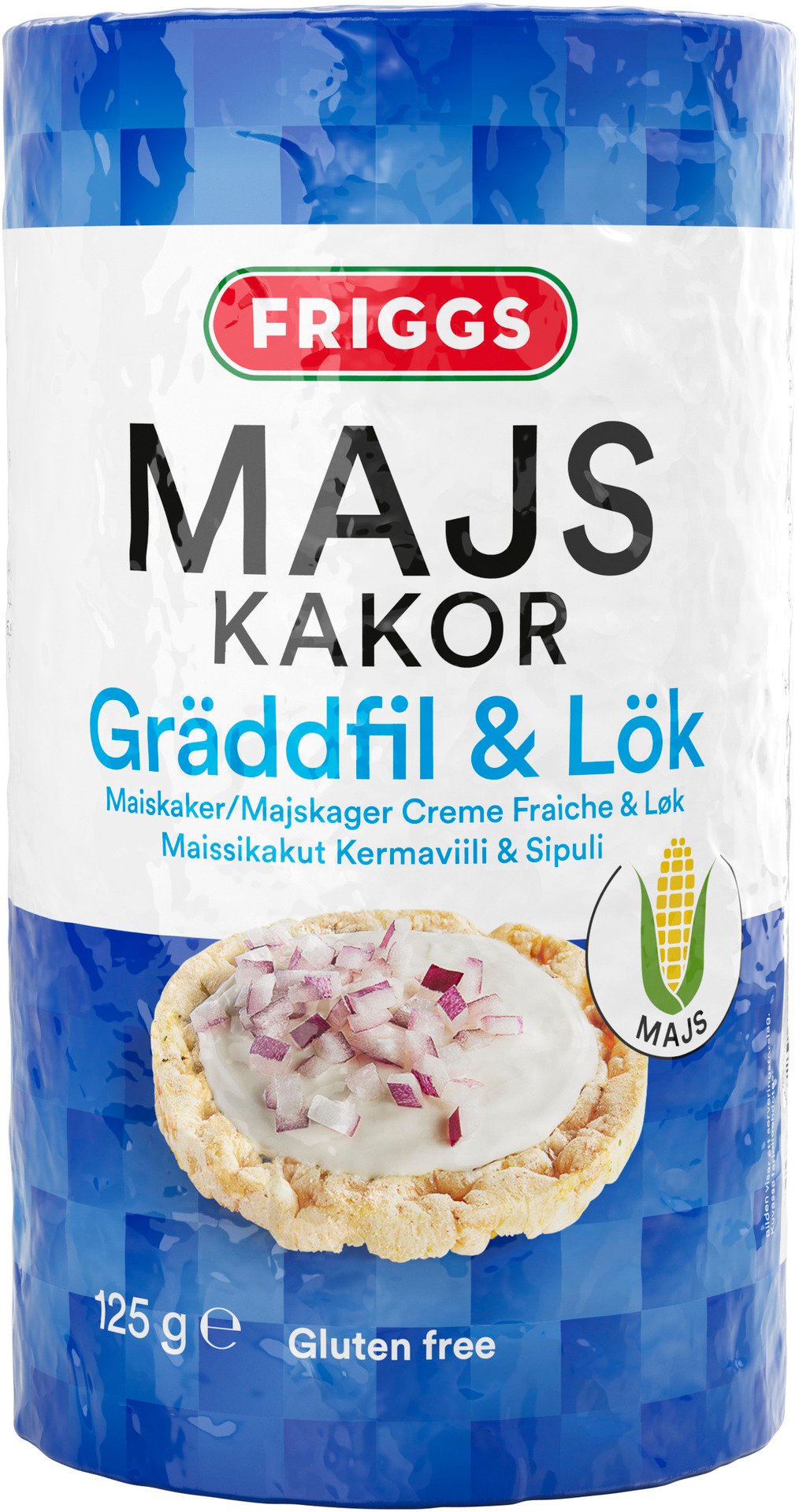 Friggs Majskakor Gräddfil & Lök 125 g