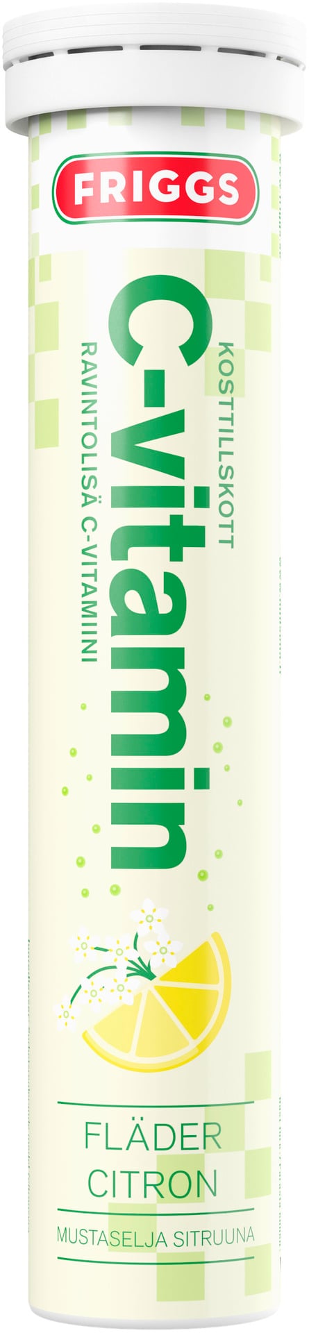 Friggs C-vitamin Fläder & Citron 20 brustabletter