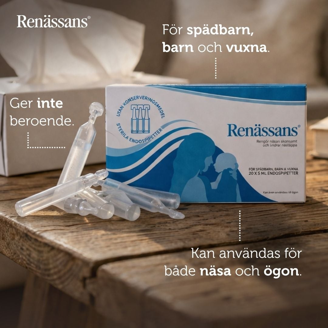 Renässans Näsdroppar Endospipetter 5 ml x 20 st