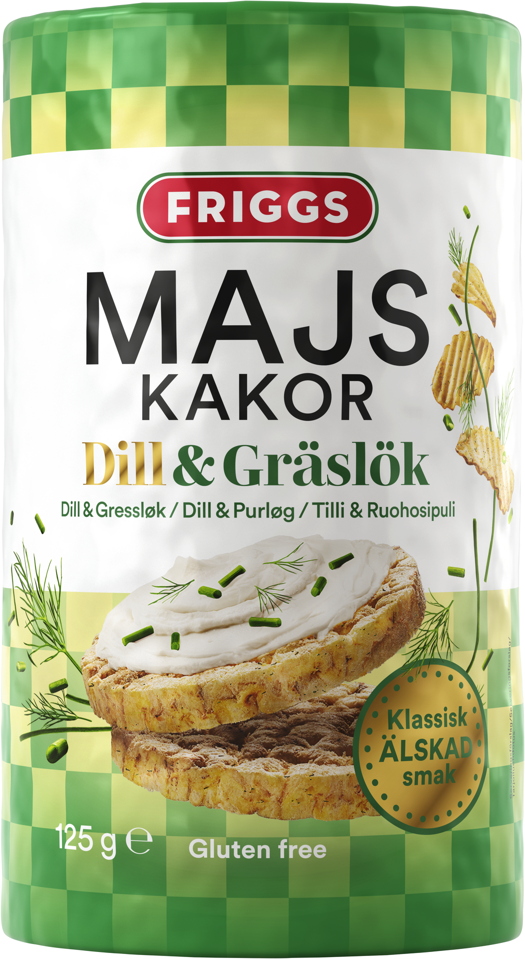 Friggs Majskakor Dill & Gräslök 125 g