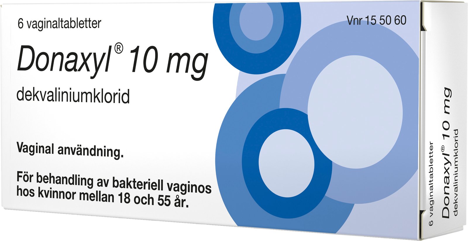 Donaxyl 10mg Behandling av bakteriell vaginos 6 vaginaltabletter